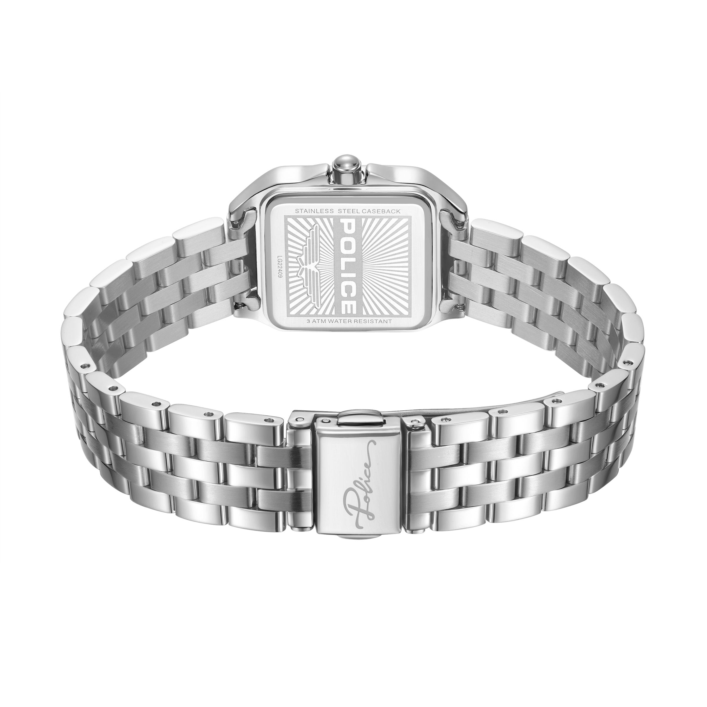 Police Omaha Stainless Steel Bracelet Analog Watch for Women, 27.8mm