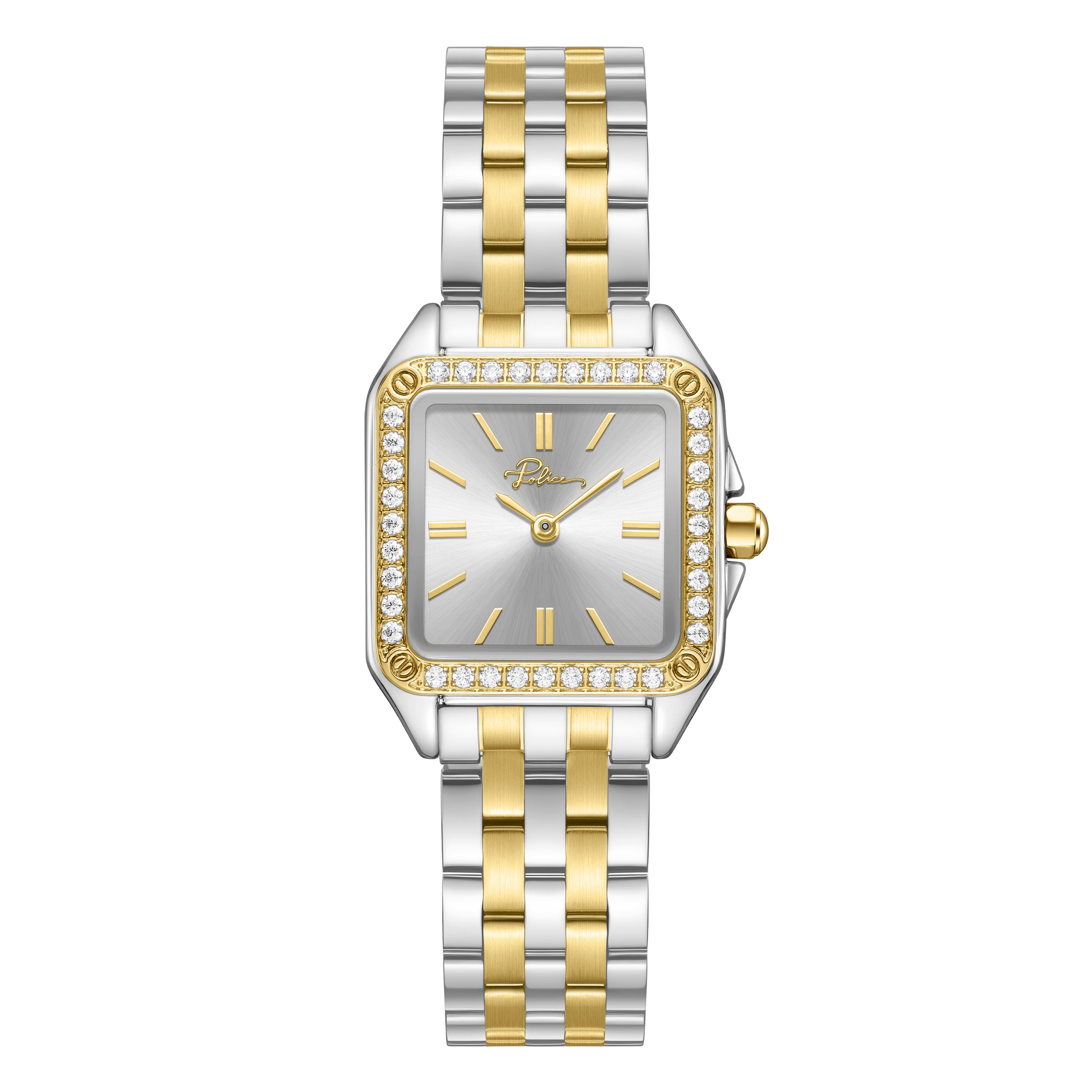 Police Omaha Stainless Steel Bracelet Analog Watch for Women, 27.8mm
