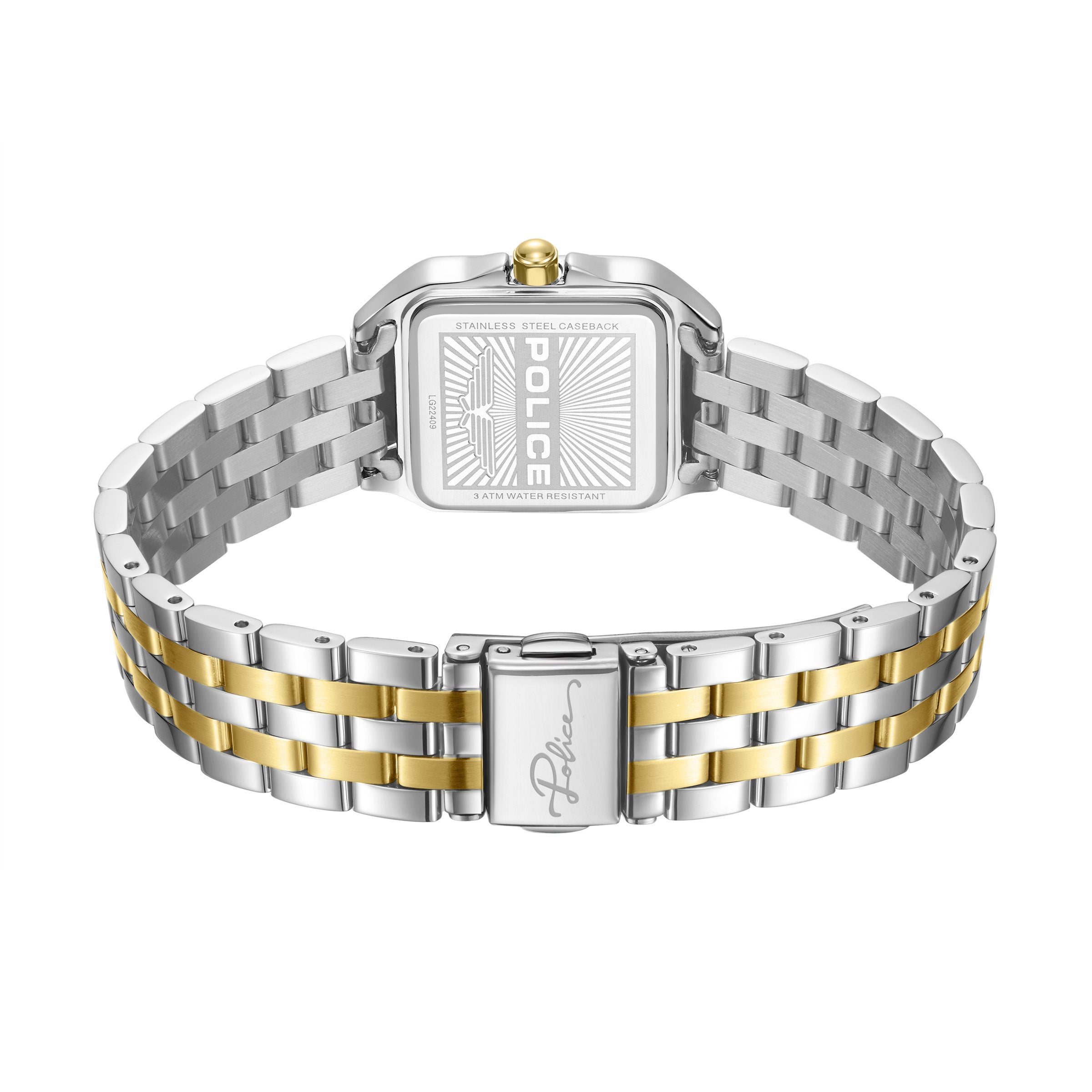 Police Omaha Stainless Steel Bracelet Analog Watch for Women, 27.8mm