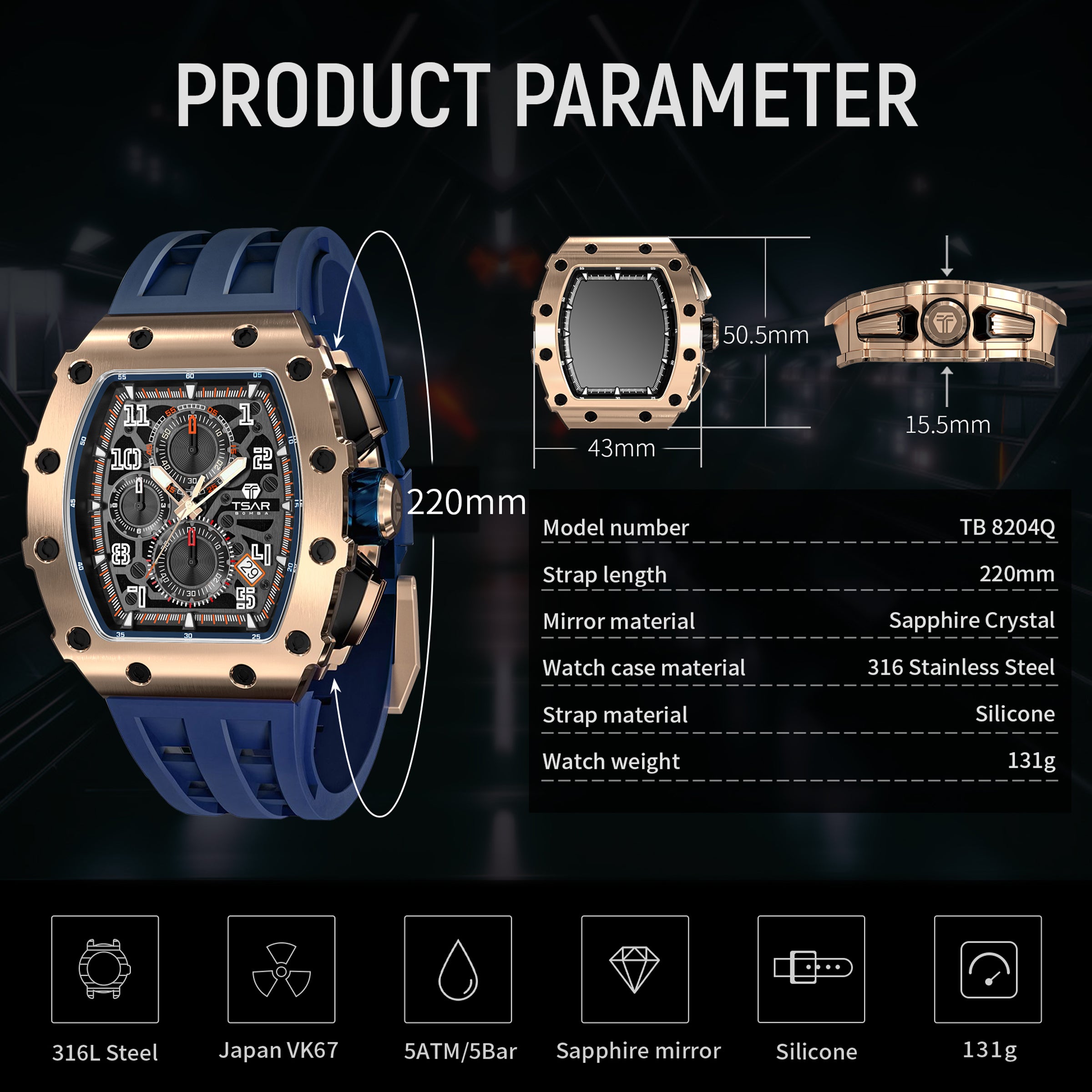 Elemental Series Men's Chronograph Watch