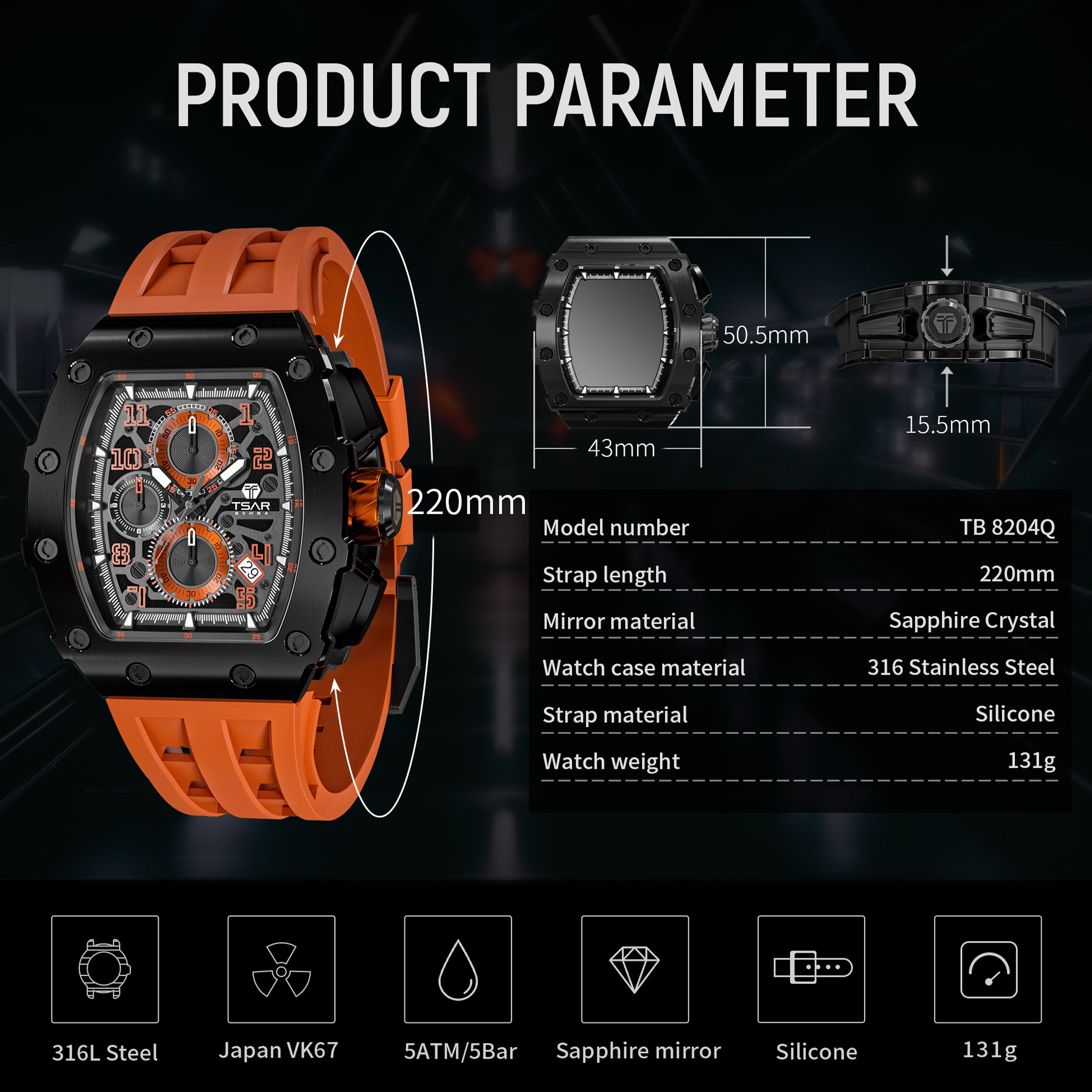 Elemental Series Men's Chronograph Watch