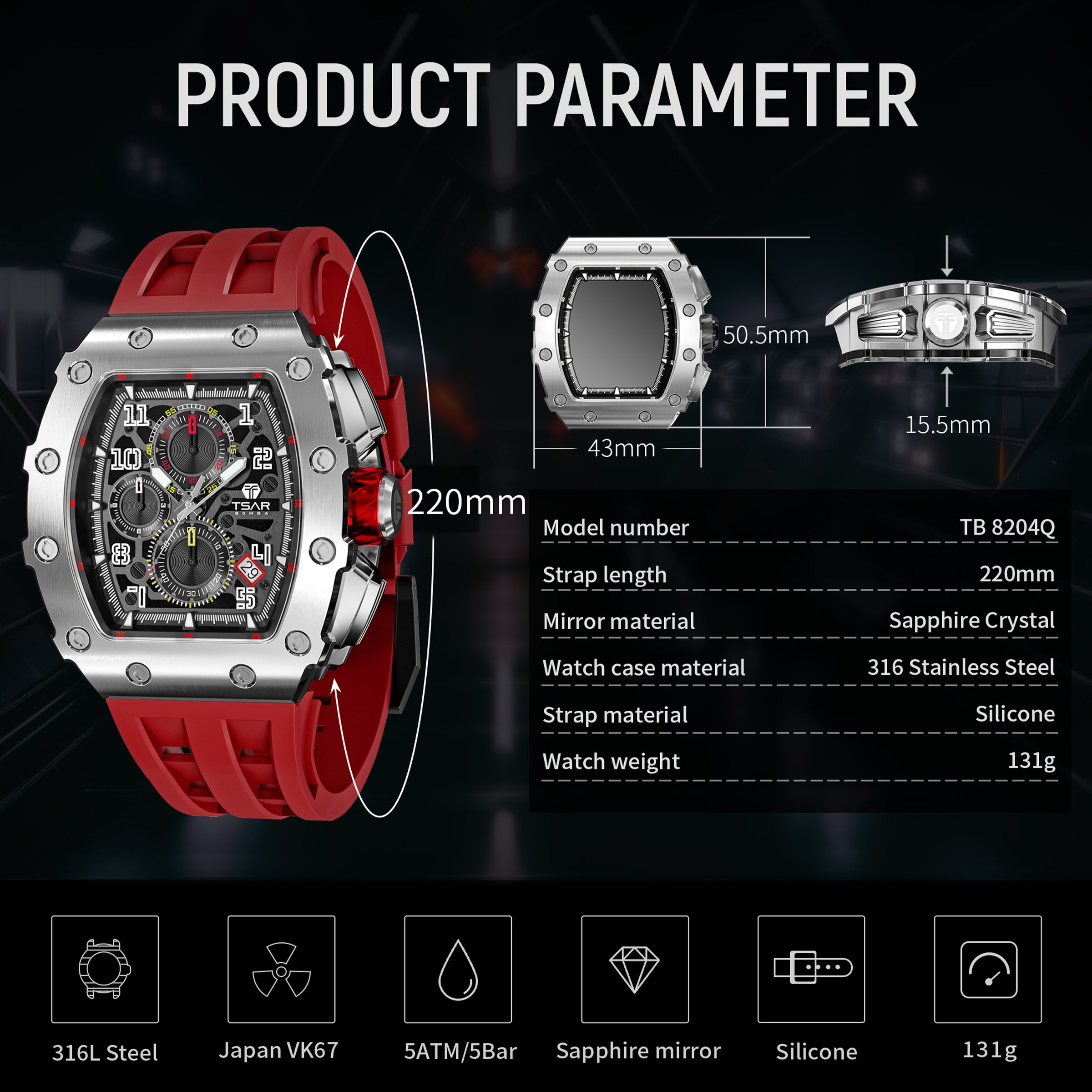 Elemental Series Men's Chronograph Watch