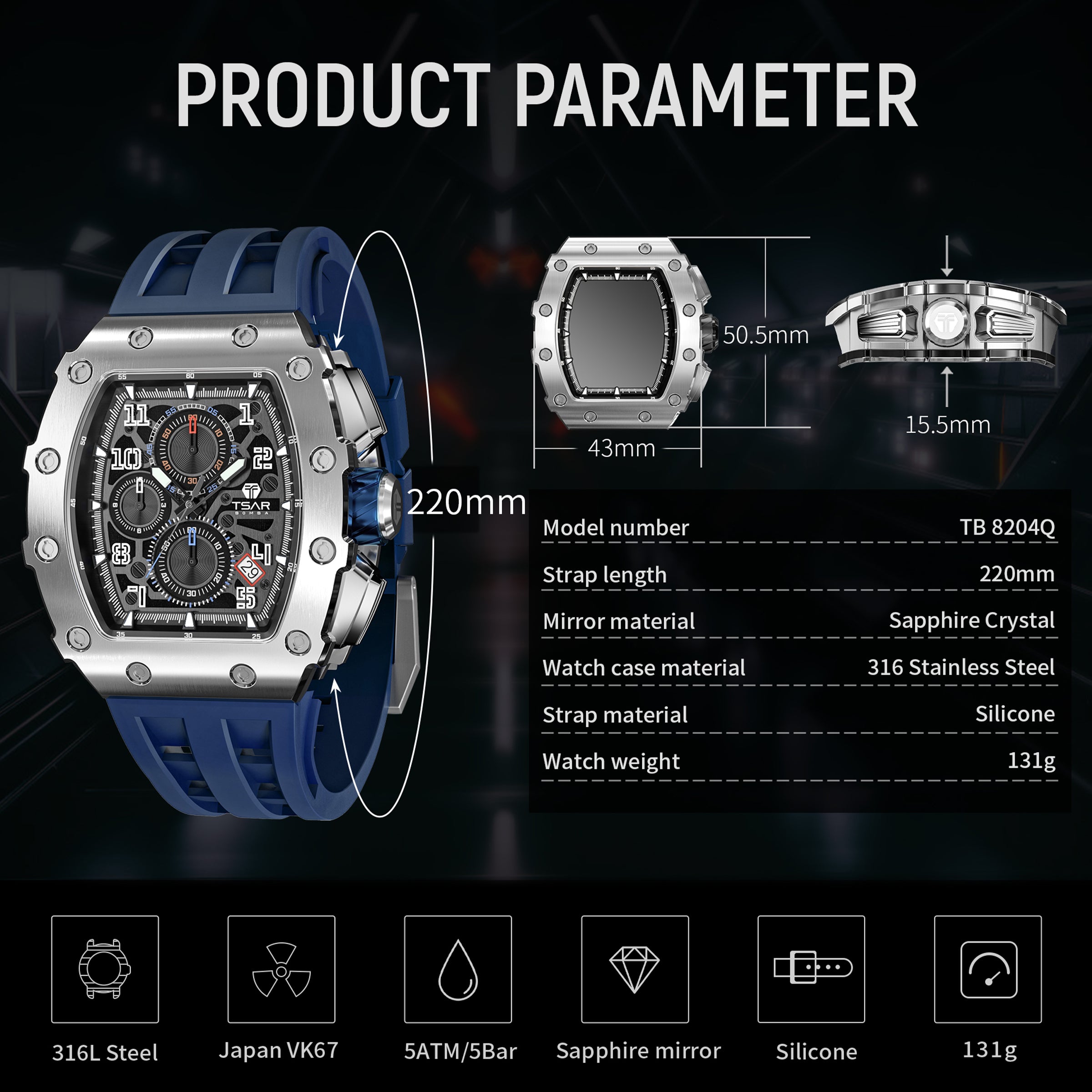 Elemental Series Men's Chronograph Watch