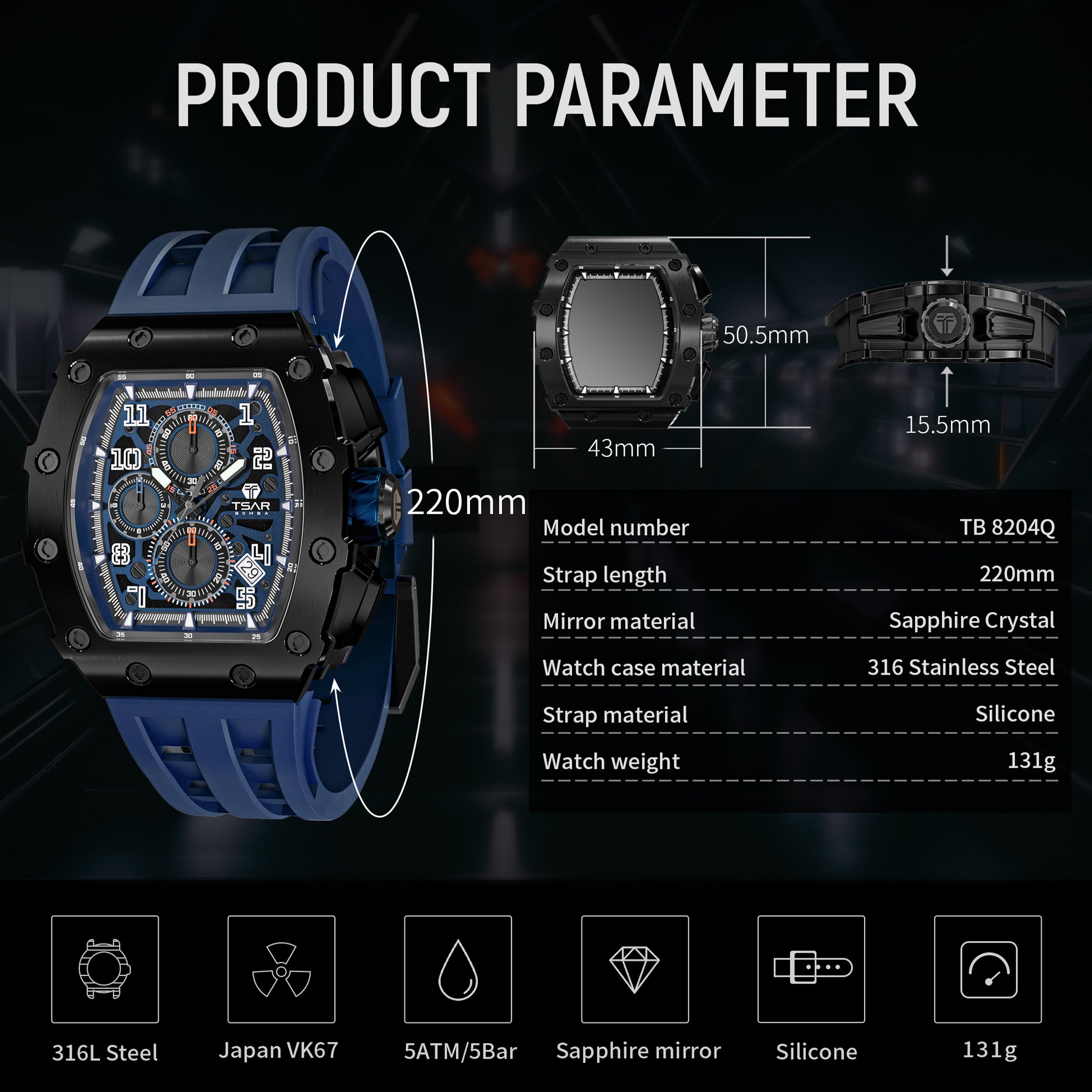 Elemental Series Men's Chronograph Watch
