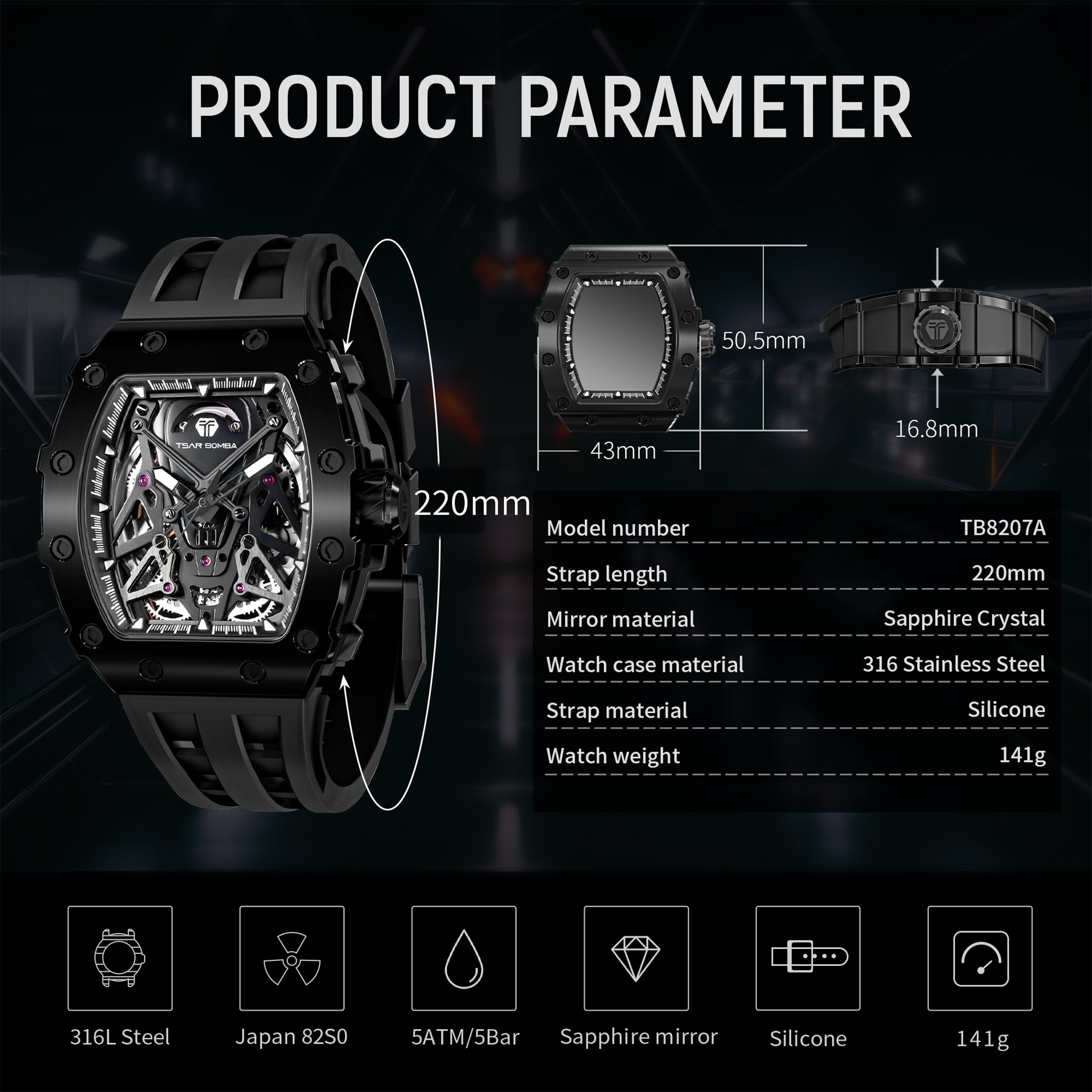 Elemental Series Men's Automatic Watch