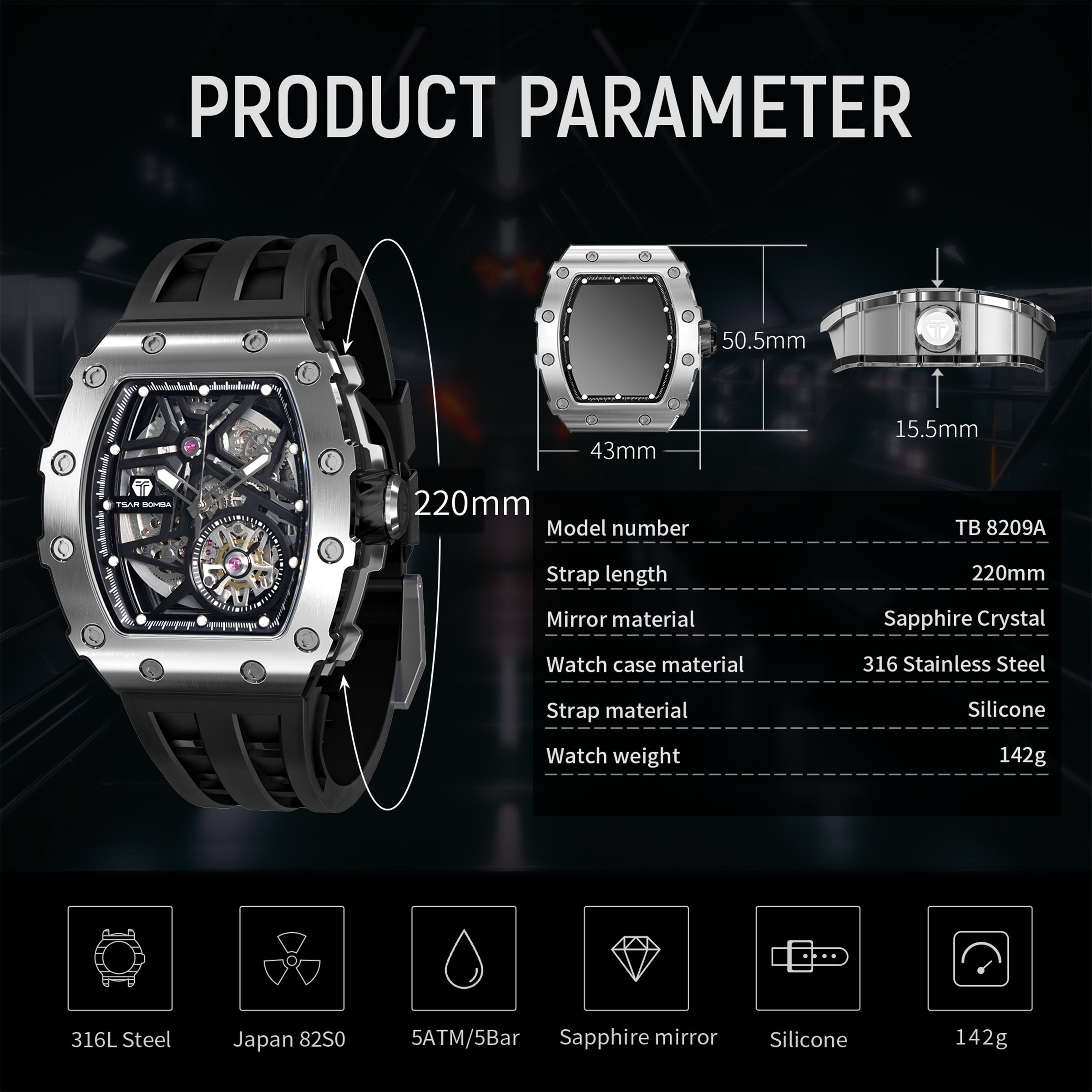 Elemental Series Men's Automatic Watch