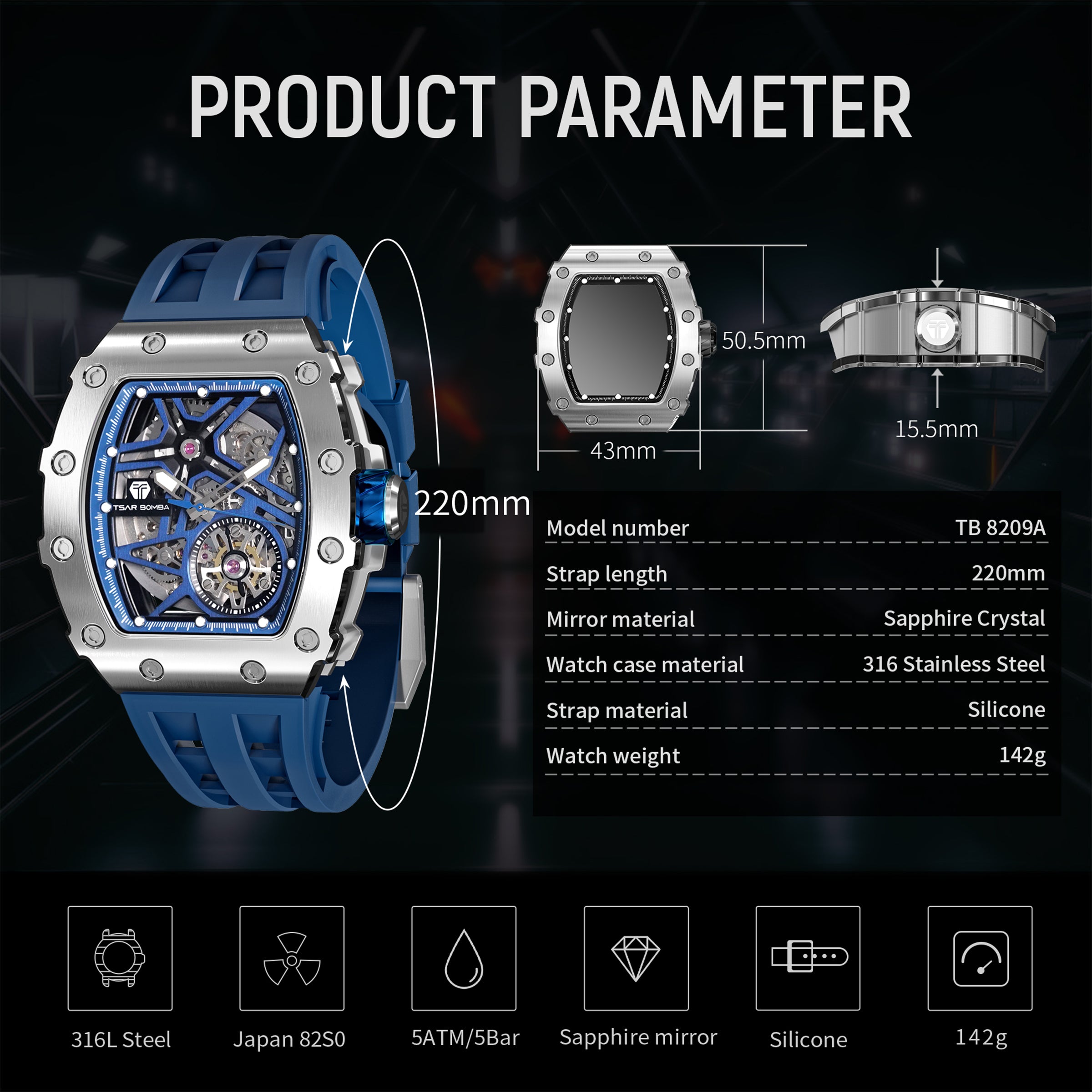 Elemental Series Men's Automatic Watch