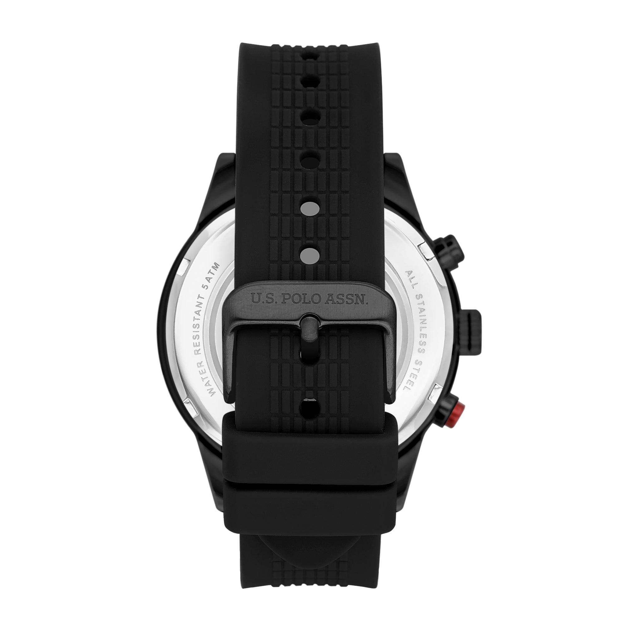 U.S. Polo Assn. Crossing Stainless Steel Bracelet Multifunction Watch for Men, 46mm
