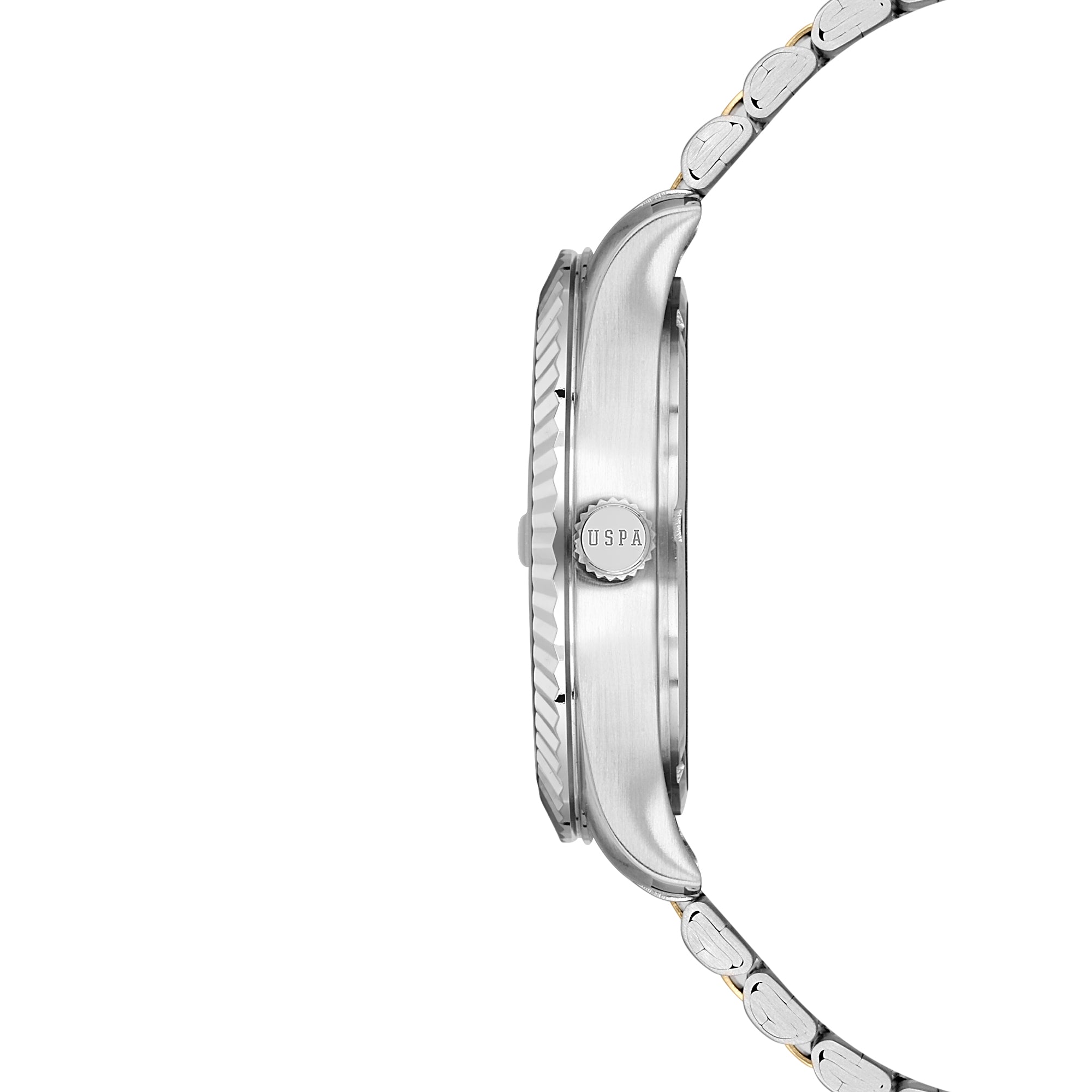 U.S. Polo Assn. Novelties Stainless Steel Bracelet Analog Watch for Men, 42mm