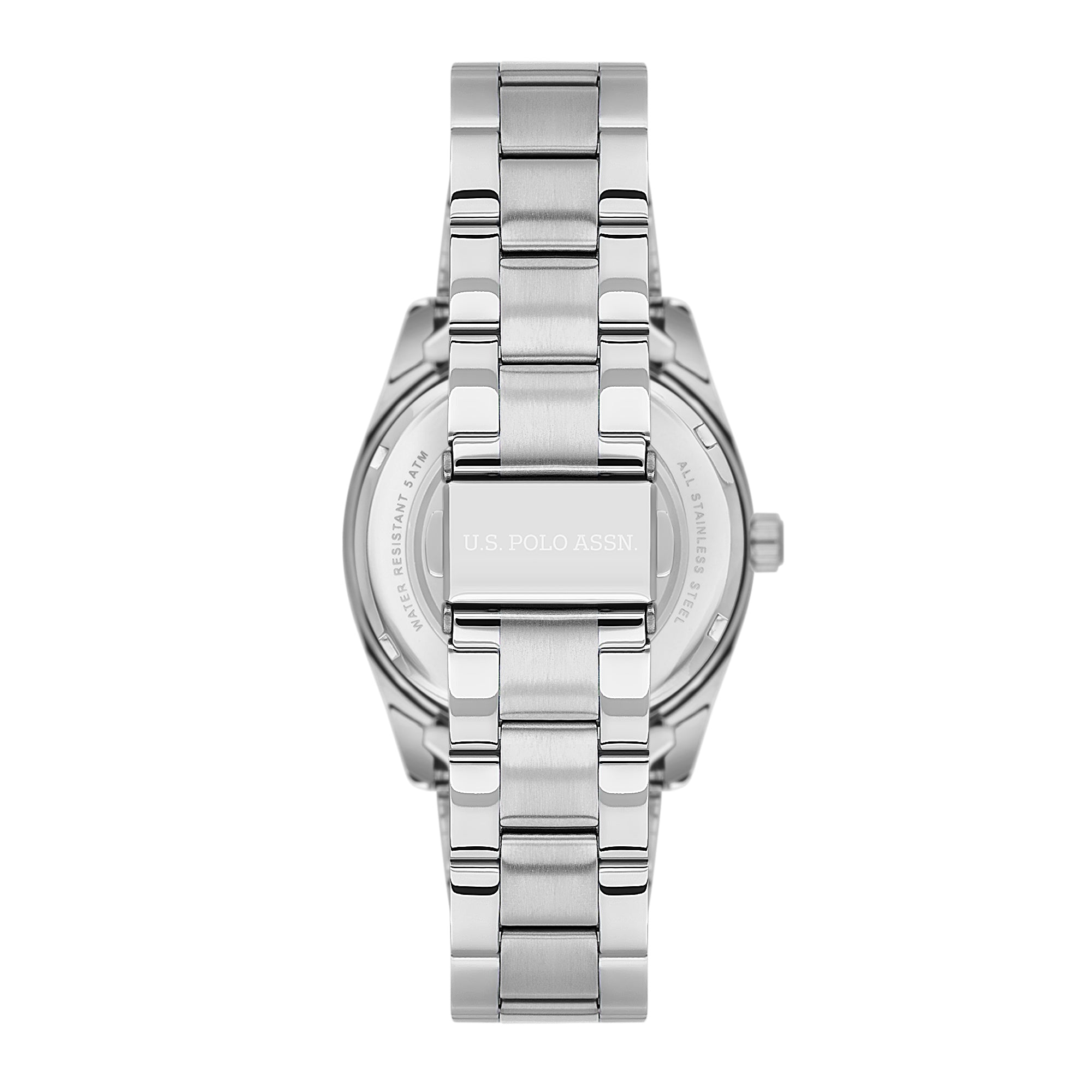 U.S. Polo Assn. Novelties Stainless Steel Bracelet Analog Watch for Men, 40mm