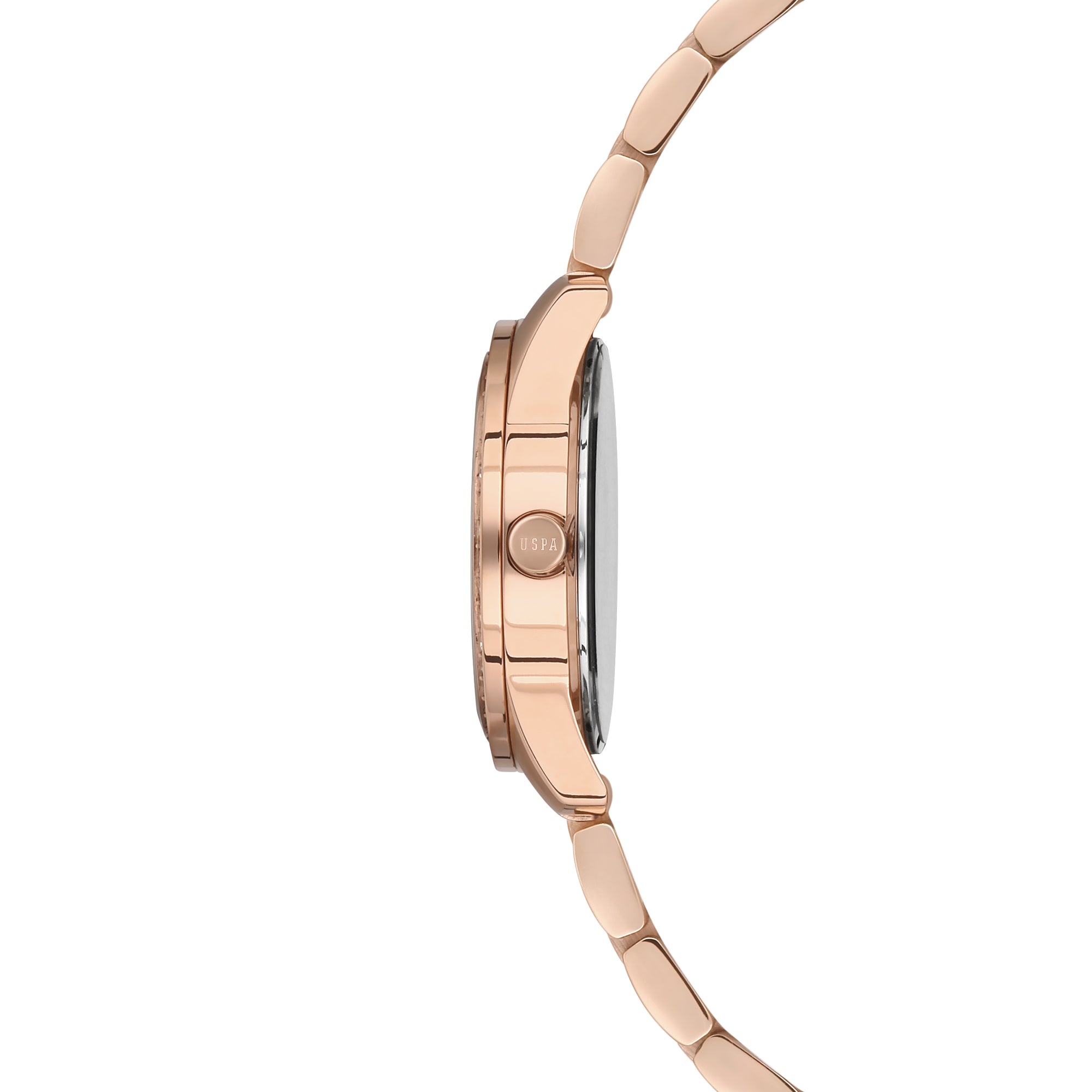 U.S. Polo Assn. Novelties Stainless Steel Bracelet Analog Watch for Women, 28mm