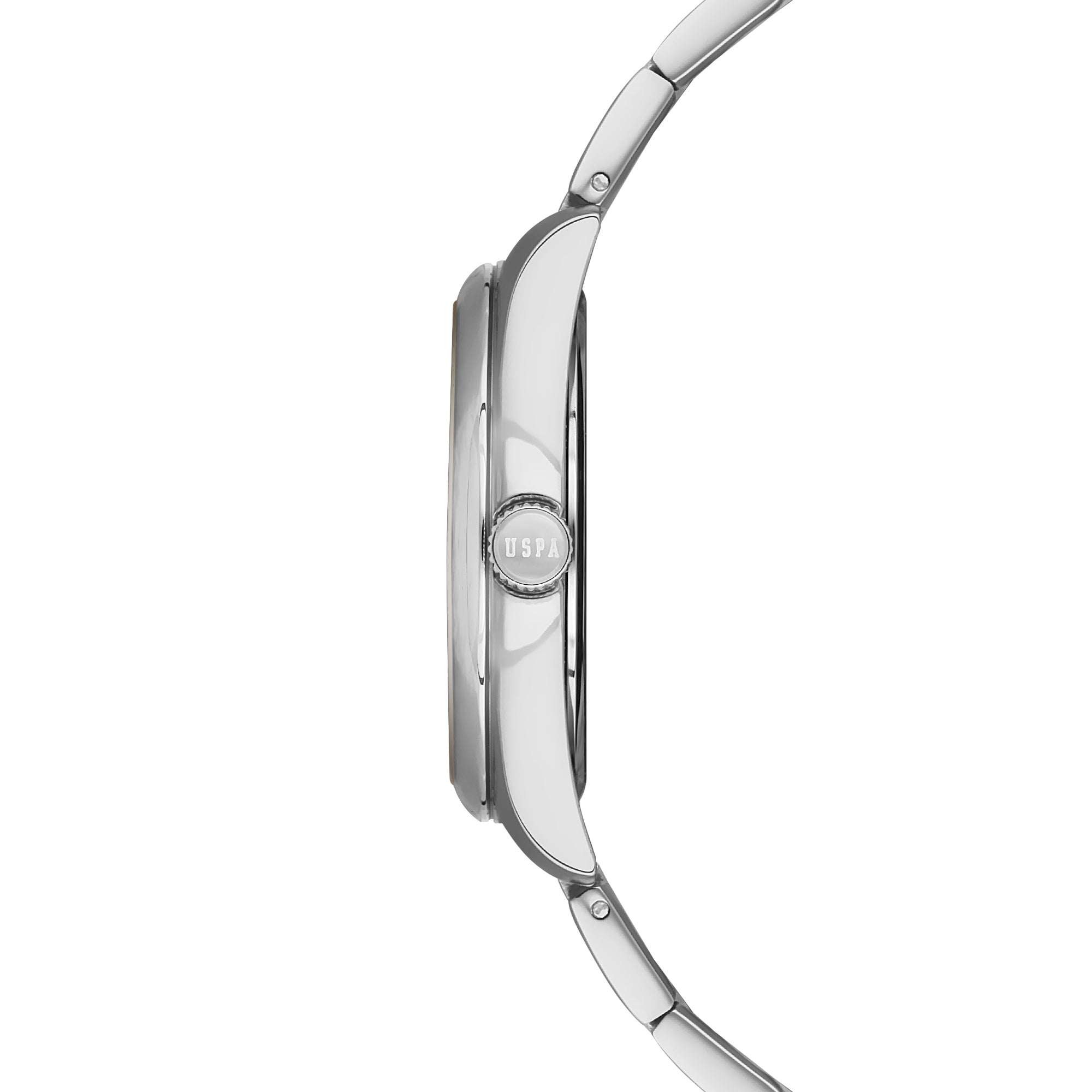 U.S. Polo Assn. Stile Stainless Steel Bracelet Analog Watch for Women, 34mm