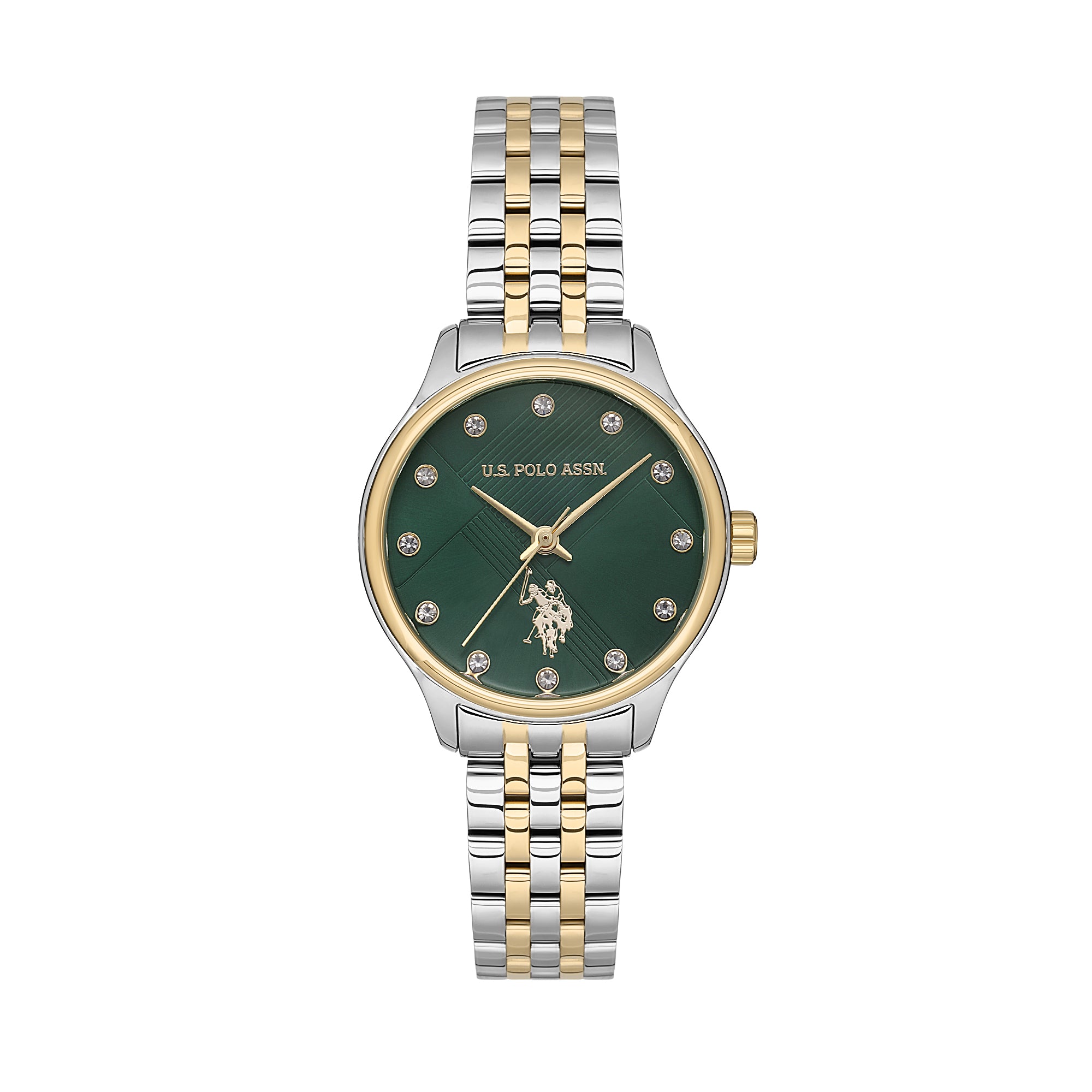 U.S. Polo Assn. Stile Stainless Steel Bracelet Analog Watch for Women, 30mm