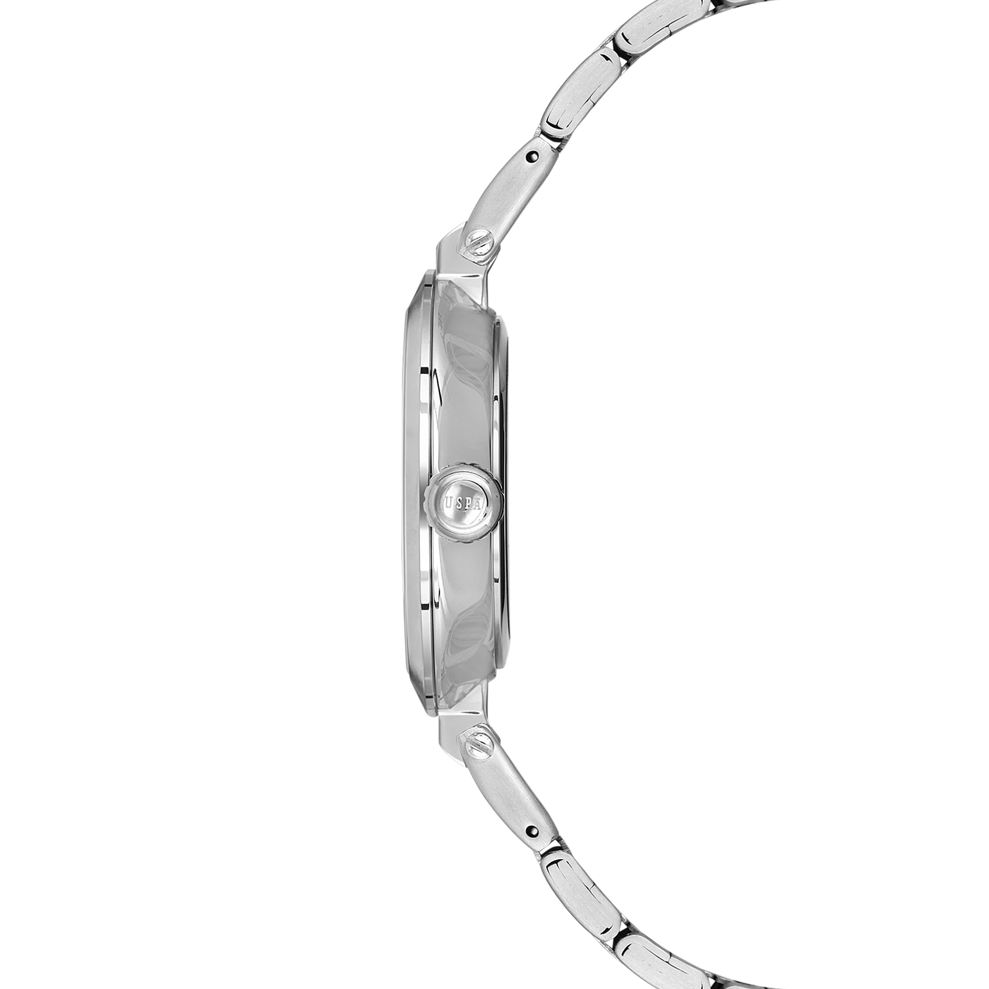 U.S. Polo Assn. Novelties Stainless Steel Bracelet Analog Watch for Women, 34mm
