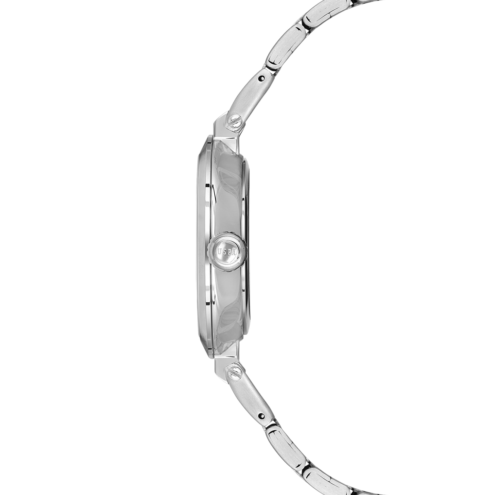 U.S. Polo Assn. Novelties Stainless Steel Bracelet Analog Watch for Women, 34mm