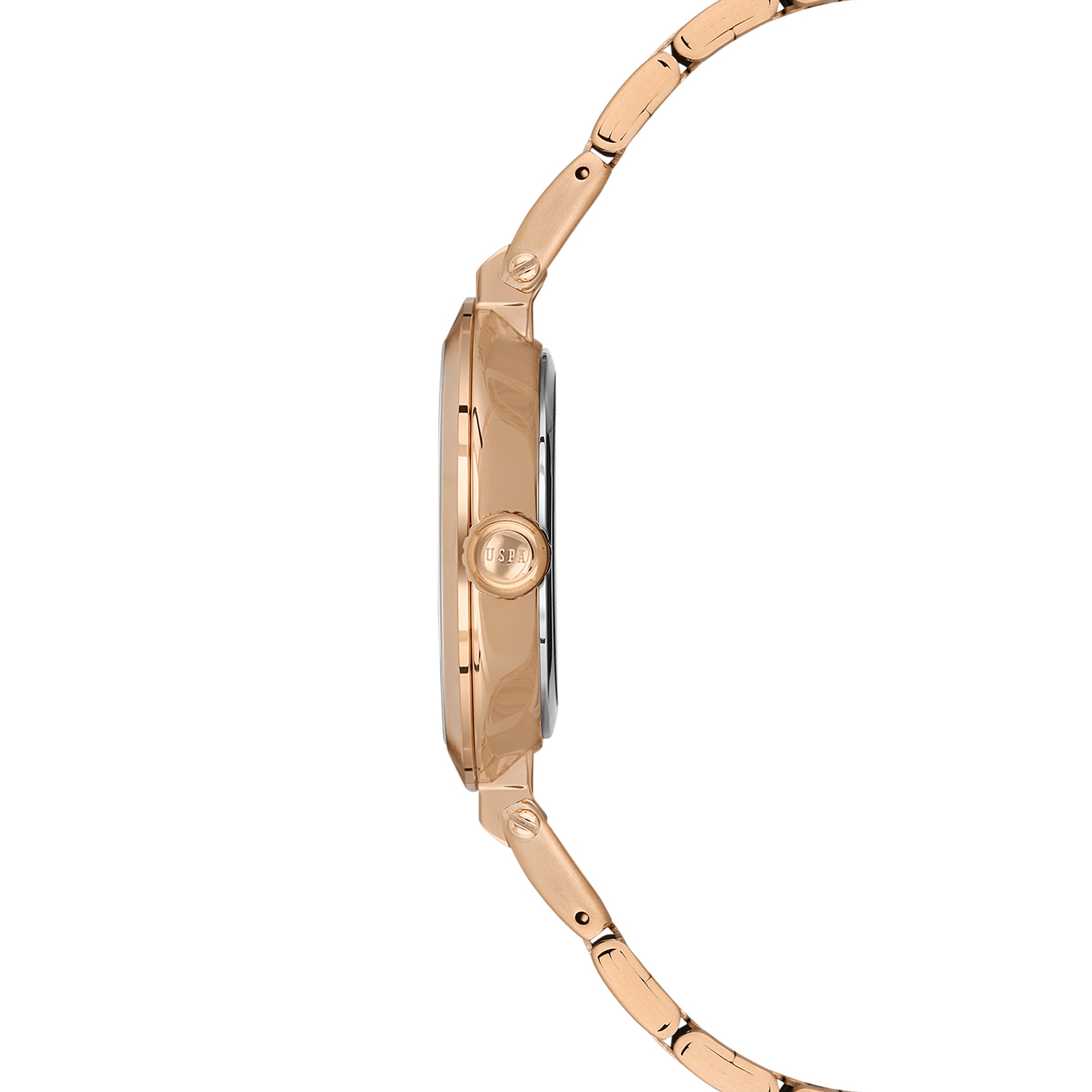 U.S. Polo Assn. Novelties Stainless Steel Bracelet Analog Watch for Women, 34mm
