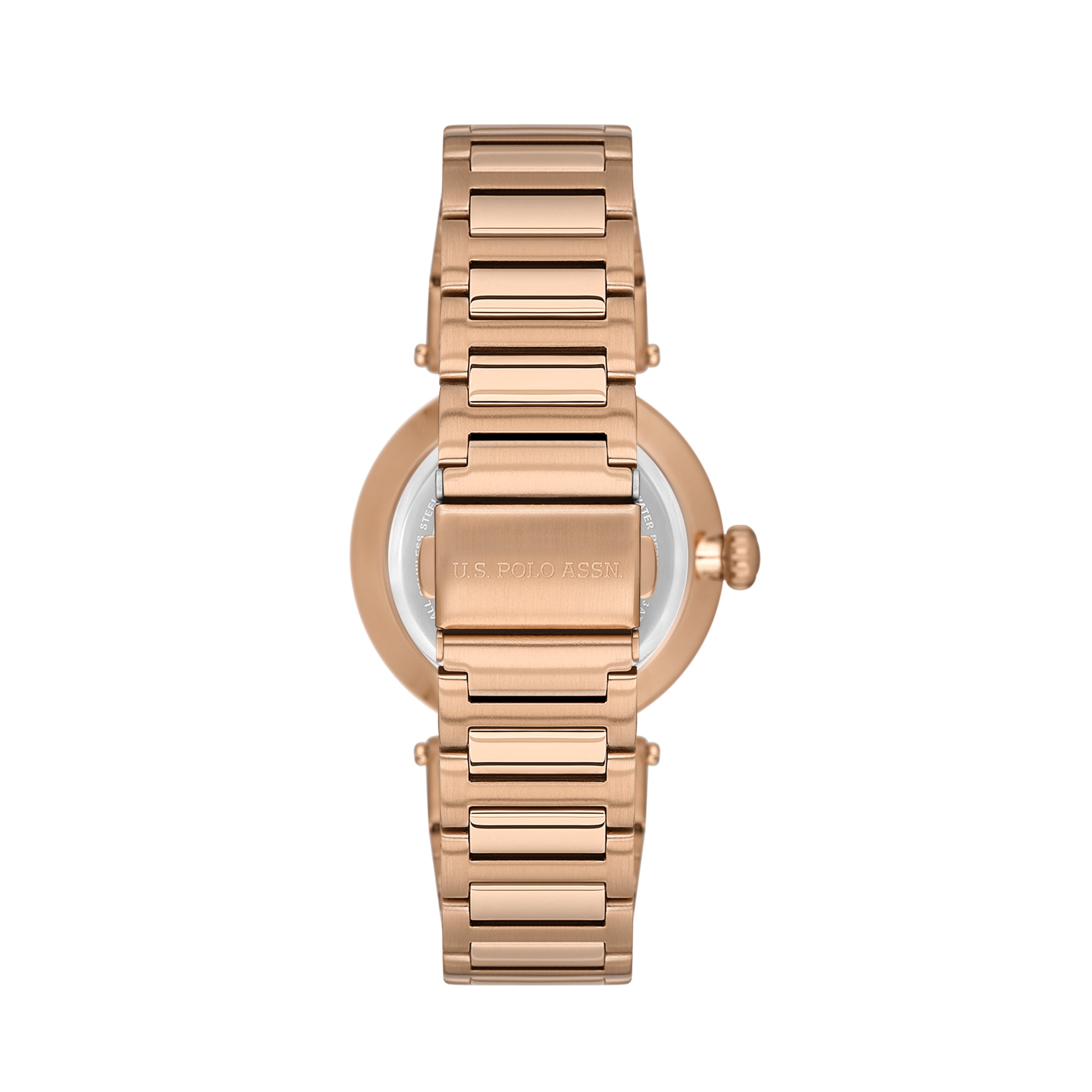 U.S. Polo Assn. Novelties Stainless Steel Bracelet Analog Watch for Women, 34mm