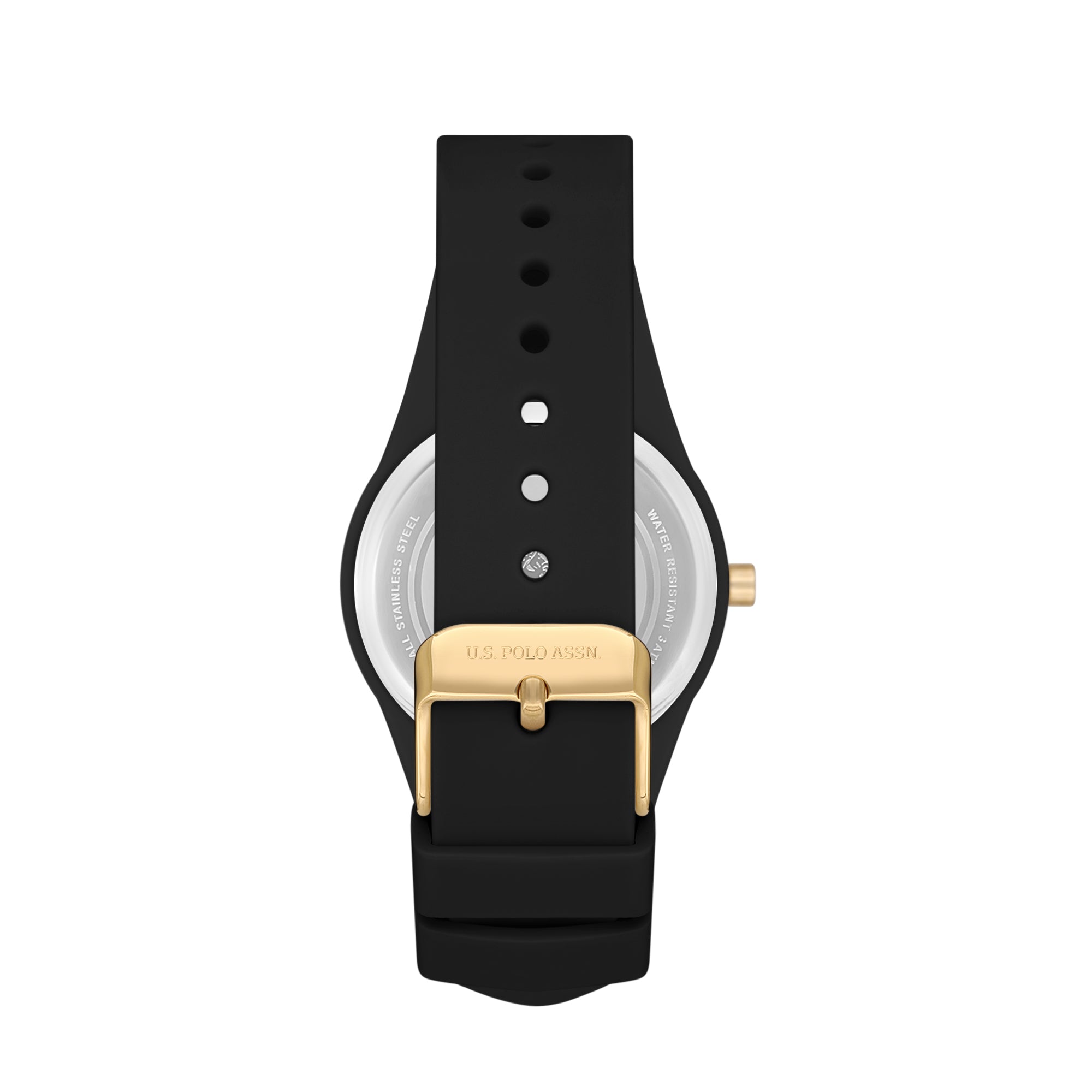 U.S. Polo Assn. Novelties Silicone Strap Analog Watch for Women, 40mm