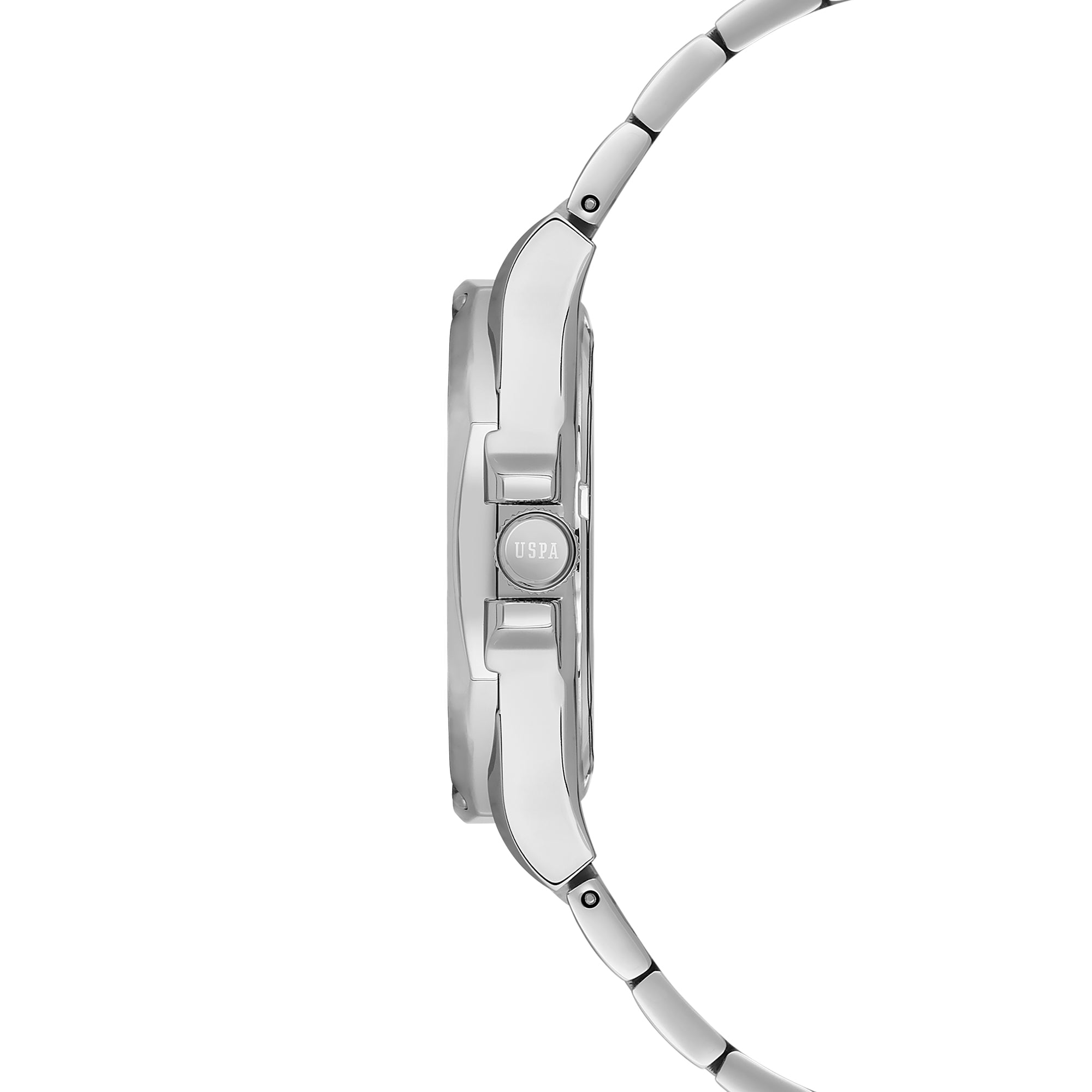 U.S. Polo Assn. Novelties Stainless Steel Bracelet Analog Watch for Women, 36mm