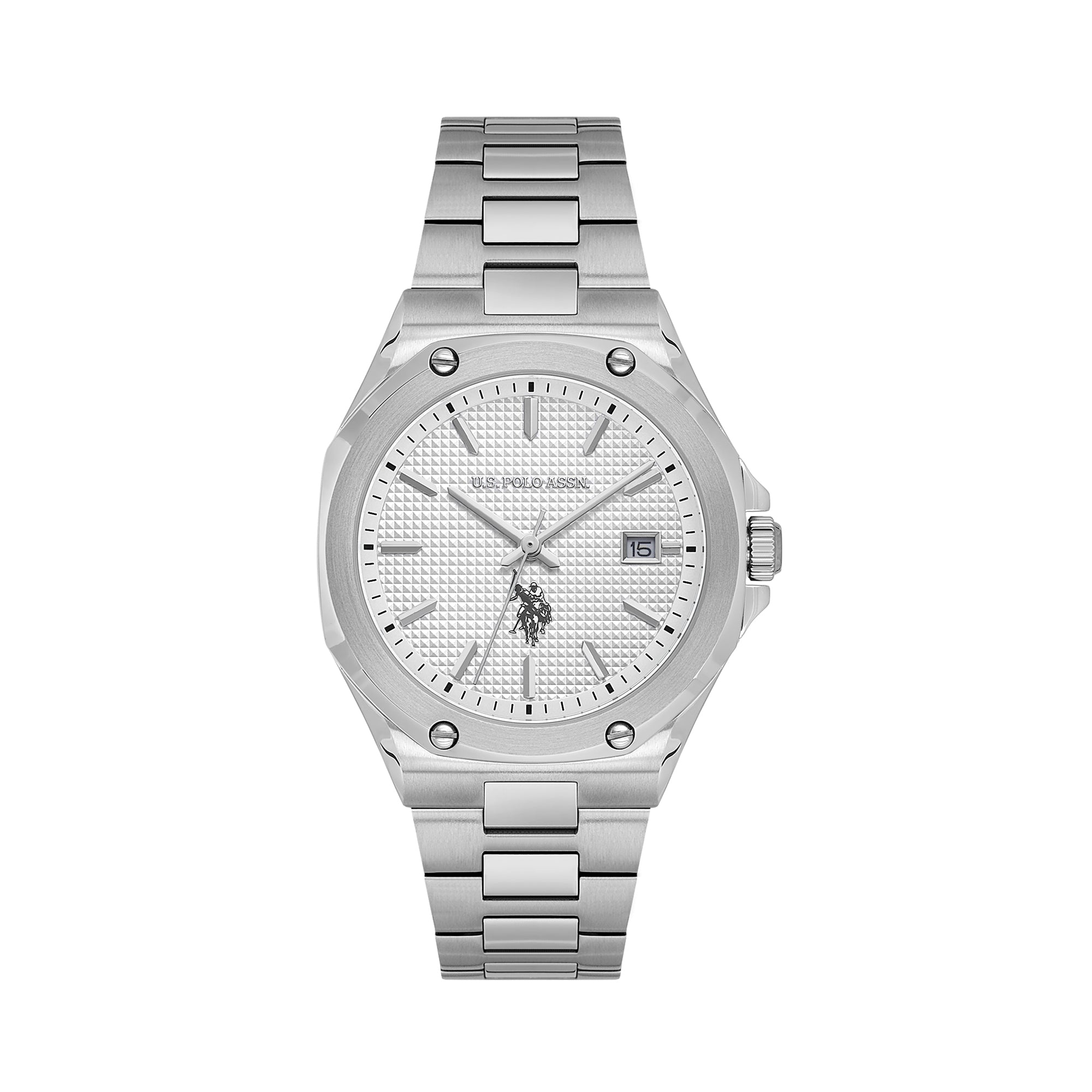 U.S. Polo Assn. Novelties Stainless Steel Bracelet Analog Watch for Women, 36mm