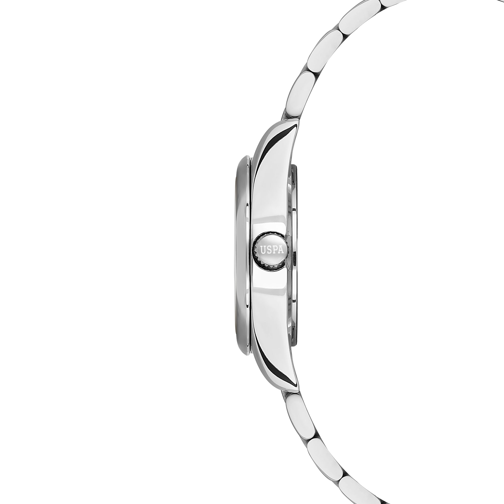 U.S. Polo Assn. Novelties Stainless Steel Bracelet Analog Watch for Women, 28mm