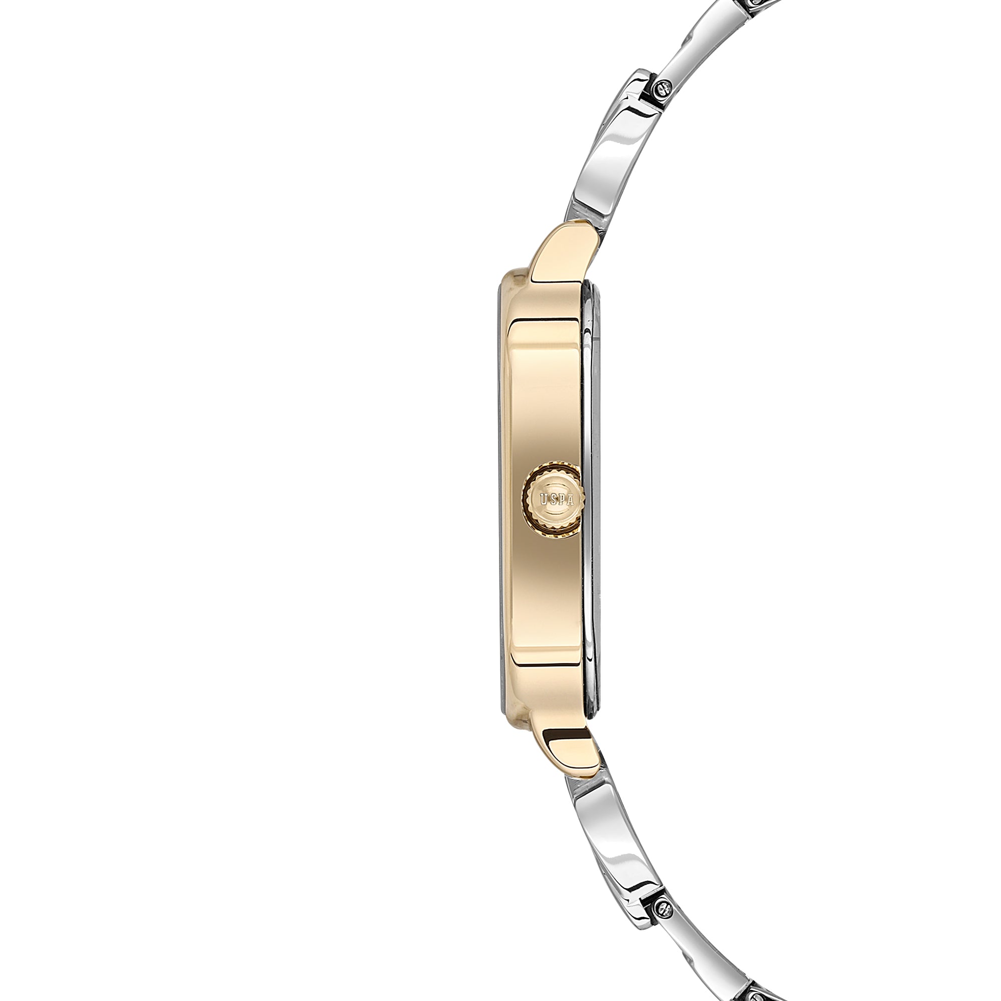 U.S. Polo Assn. Novelties Stainless Steel Bracelet Analog Watch for Women, 30mm