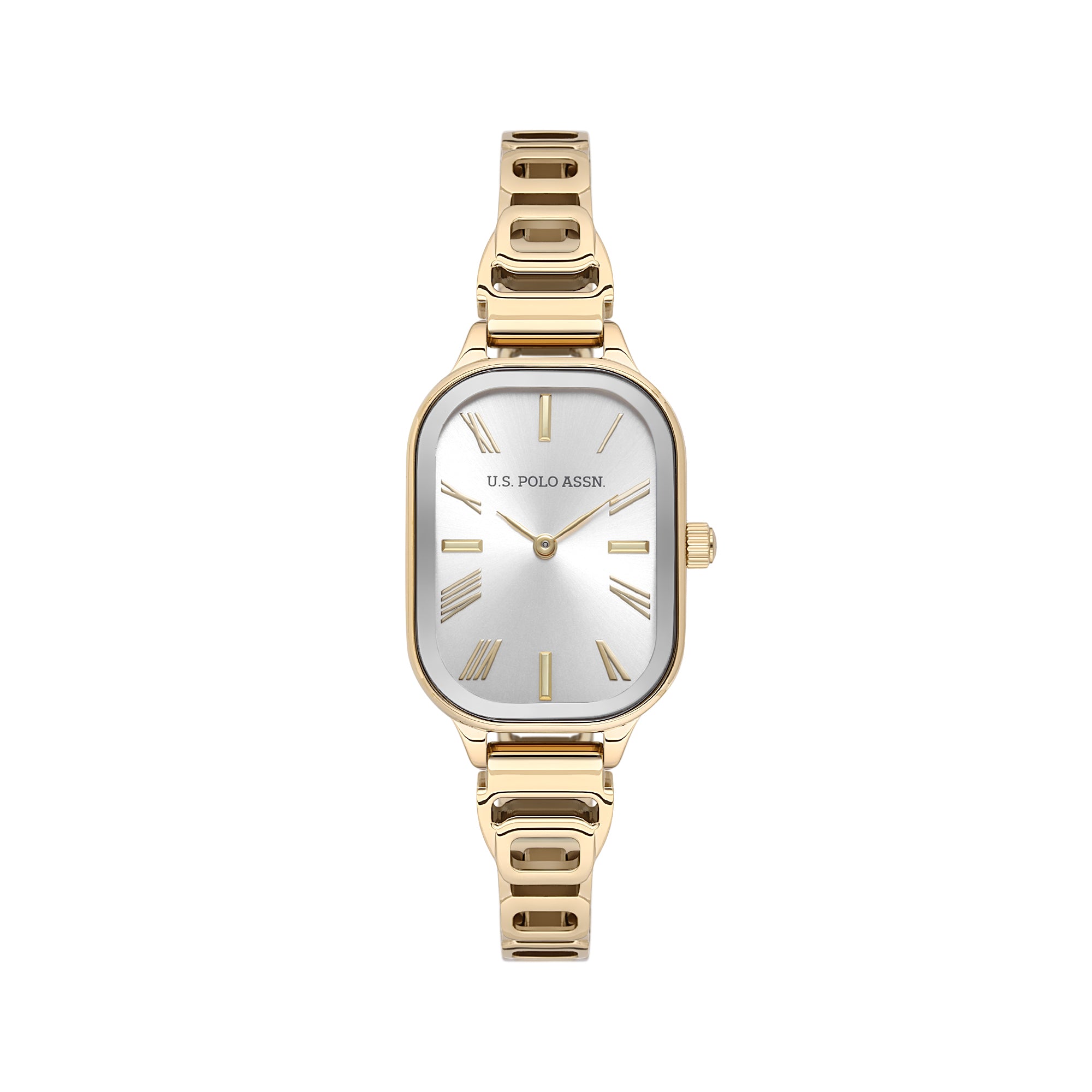 U.S. Polo Assn. Novelties Stainless Steel Bracelet Analog Watch for Women, 30mm