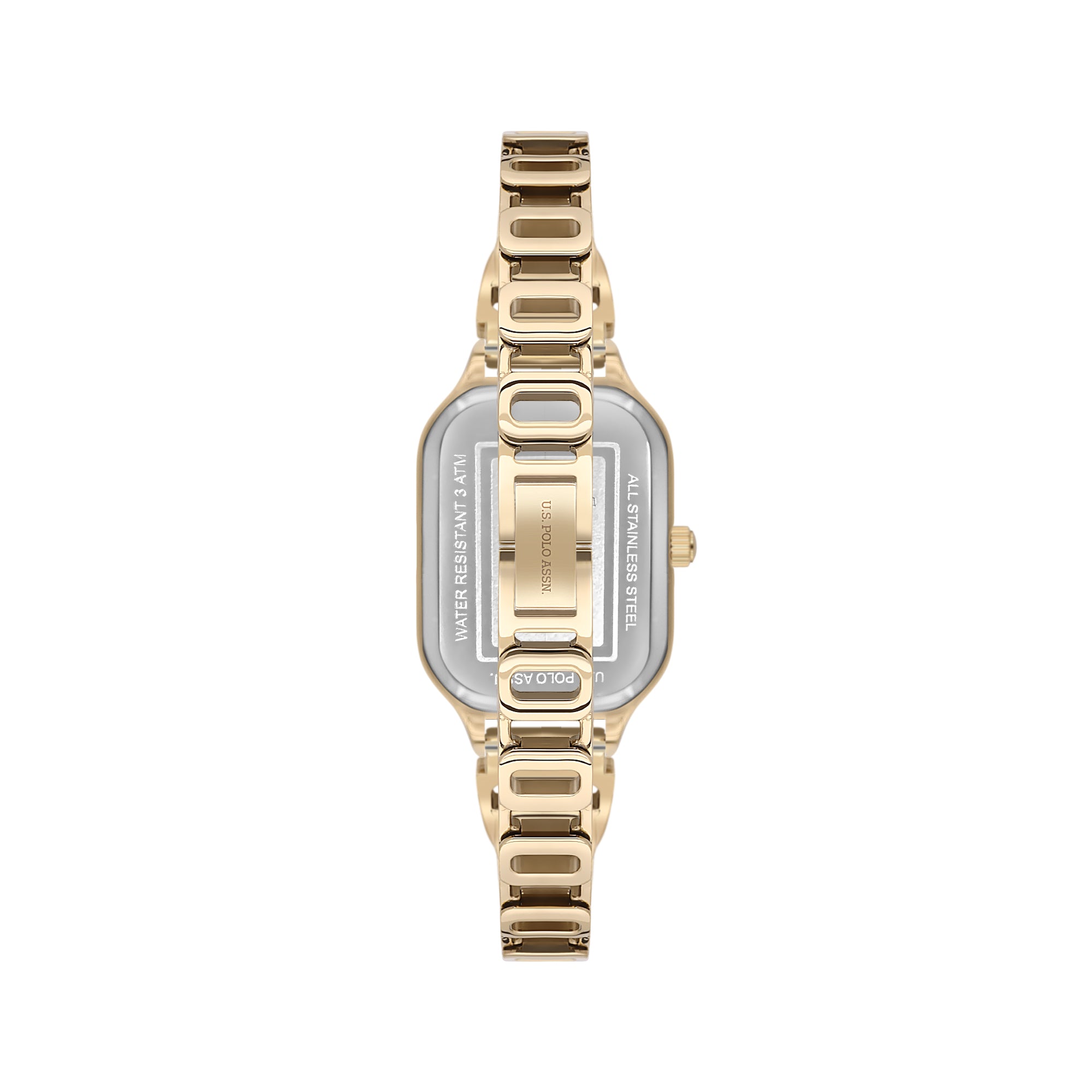 U.S. Polo Assn. Novelties Stainless Steel Bracelet Analog Watch for Women, 30mm