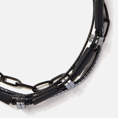 Handmade Men's Adjustable Multiline Beaded Bracelet
