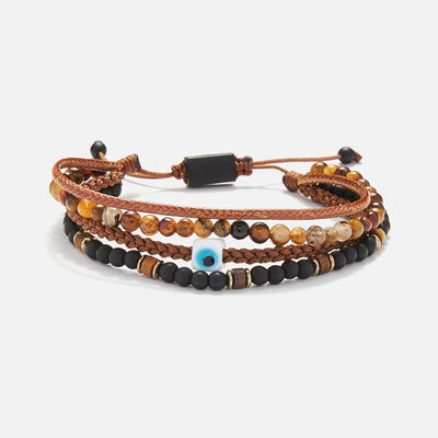 Handmade Men's Multiline Adjustable Bracelet