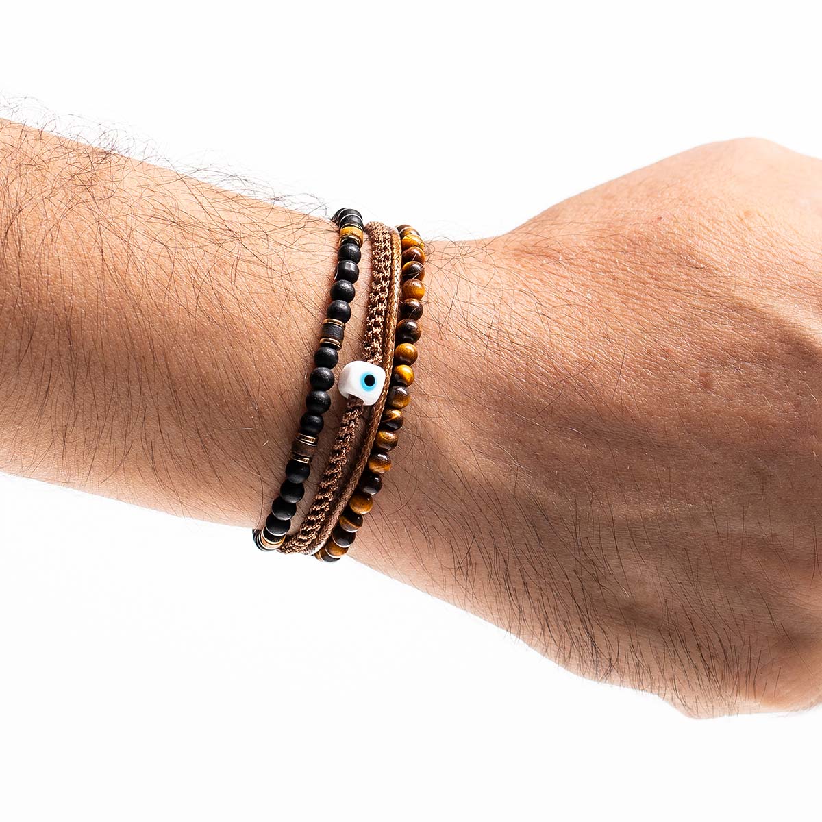 Handmade Men's Multiline Adjustable Bracelet