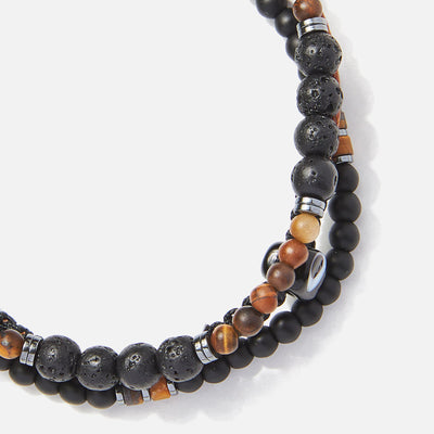 Handmade Men's Multiline Adjustable Bracelet