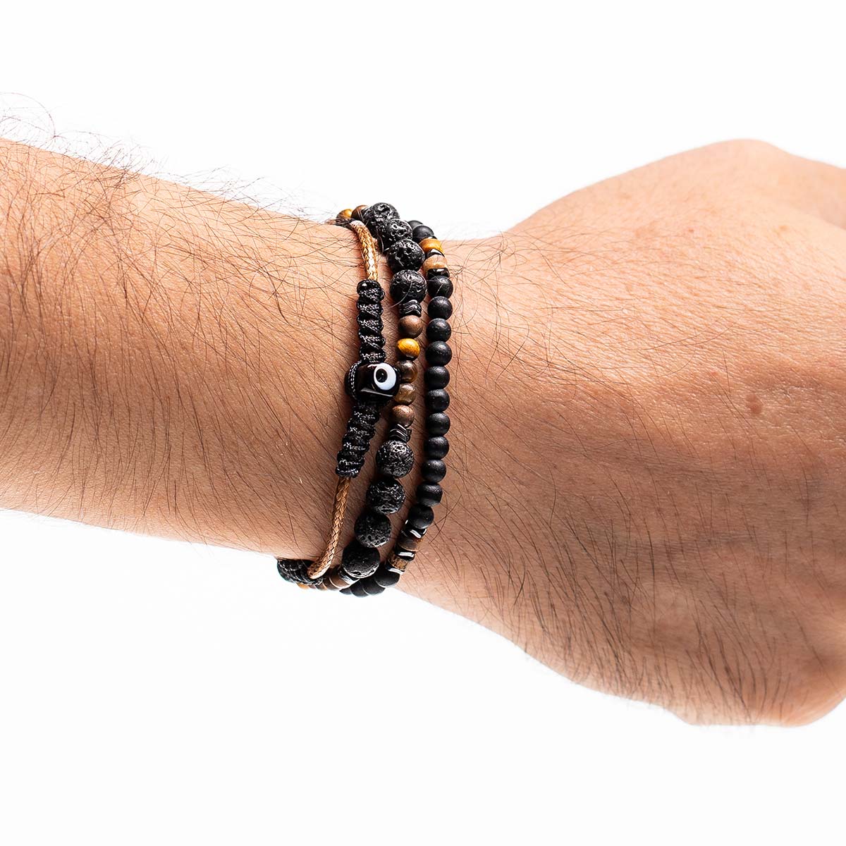 Handmade Men's Multiline Adjustable Bracelet
