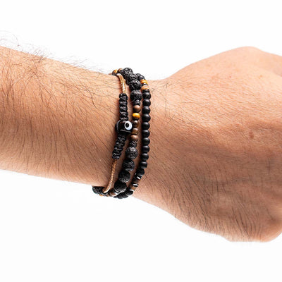 Handmade Men's Multiline Adjustable Bracelet