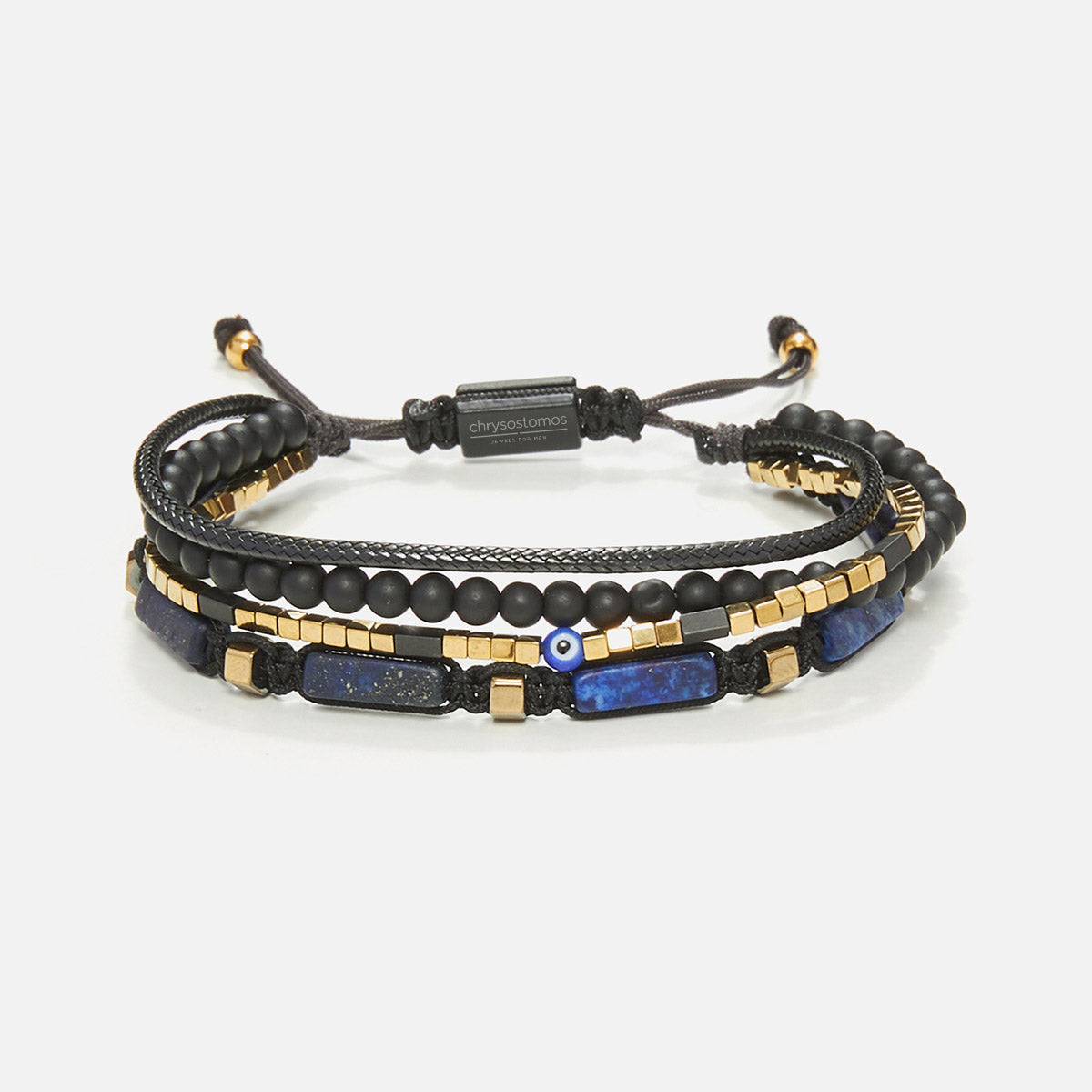 Handmade Men's Multiline Adjustable Bracelet