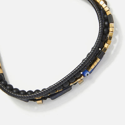 Handmade Men's Multiline Adjustable Bracelet