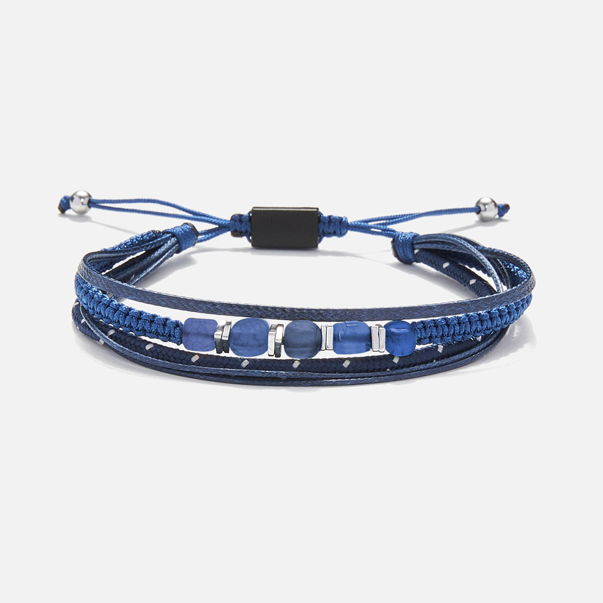 Handmade Men's Multiline Adjustable Bracelet
