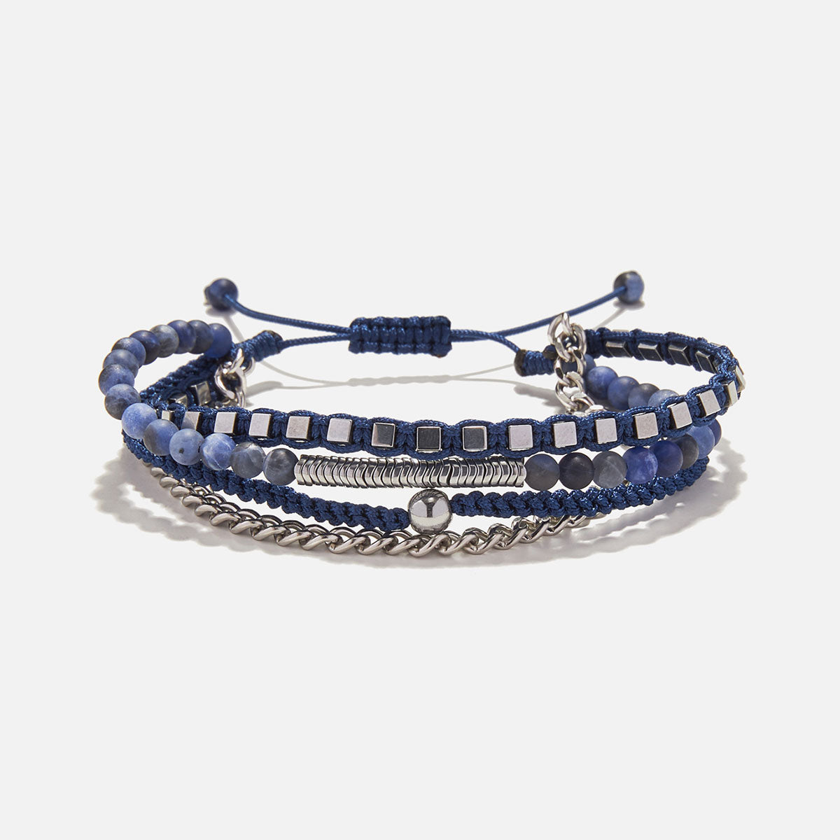 Handmade Men's Multiline Adjustable Bracelet