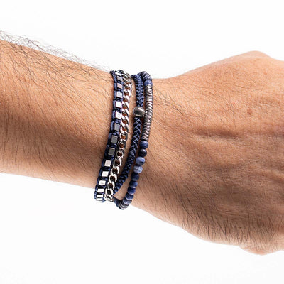 Handmade Men's Multiline Adjustable Bracelet
