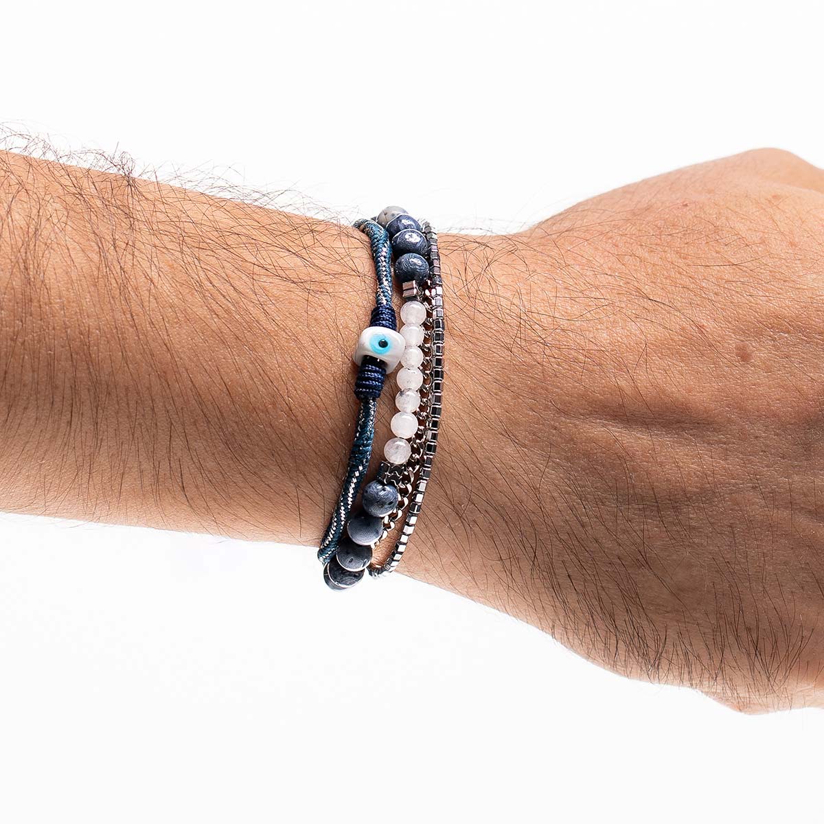 Handmade Men's Multiline Adjustable Bracelet