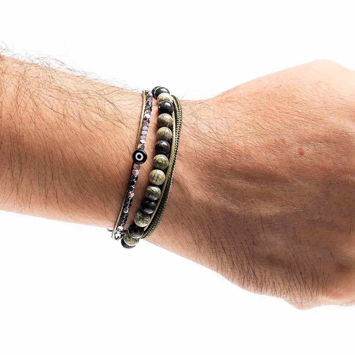 Handmade Men's Multiline Adjustable Bracelet