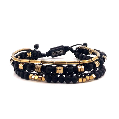 Handmade Men's Adjustable Beaded Bracelet