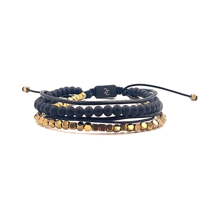Handmade Men's Adjustable Beaded Bracelet