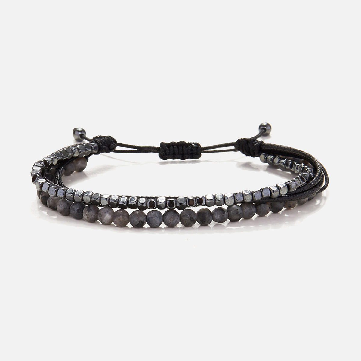 Handmade Men's Adjustable Beaded Bracelet