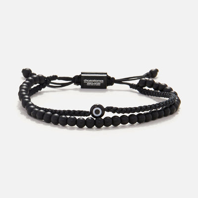 Handmade Men's Adjustable Multiline Beaded Bracelet
