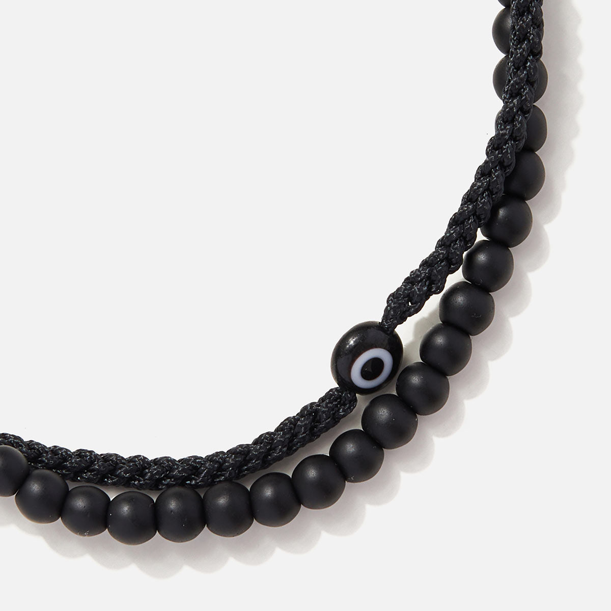 Handmade Men's Adjustable Multiline Beaded Bracelet