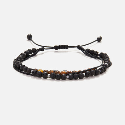 Handmade Men's Multiline Adjustable Bracelet