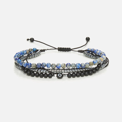 Handmade Men's Multiline Adjustable Bracelet