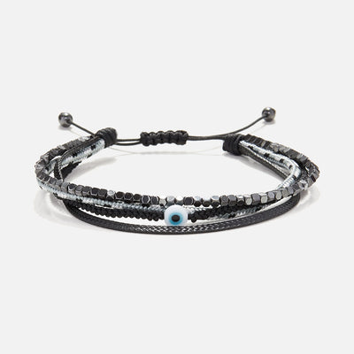 Handmade Men's Multiline Adjustable Bracelet