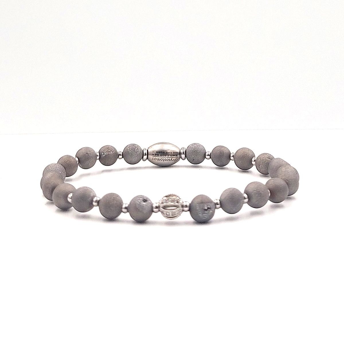 Handmade Men's Beaded Leather Bracelet